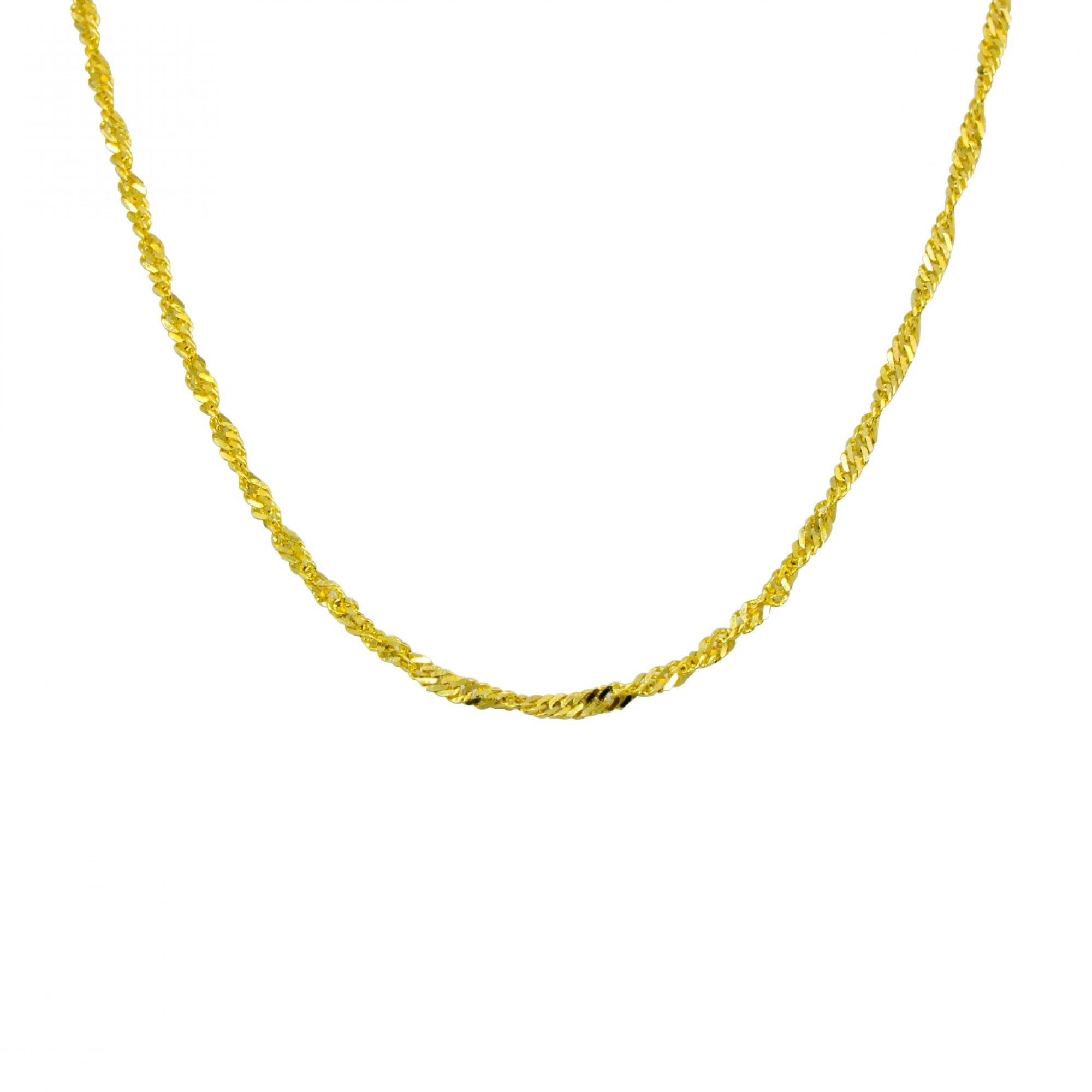 14 Ayar Singapur Zincir - 45 Cm.