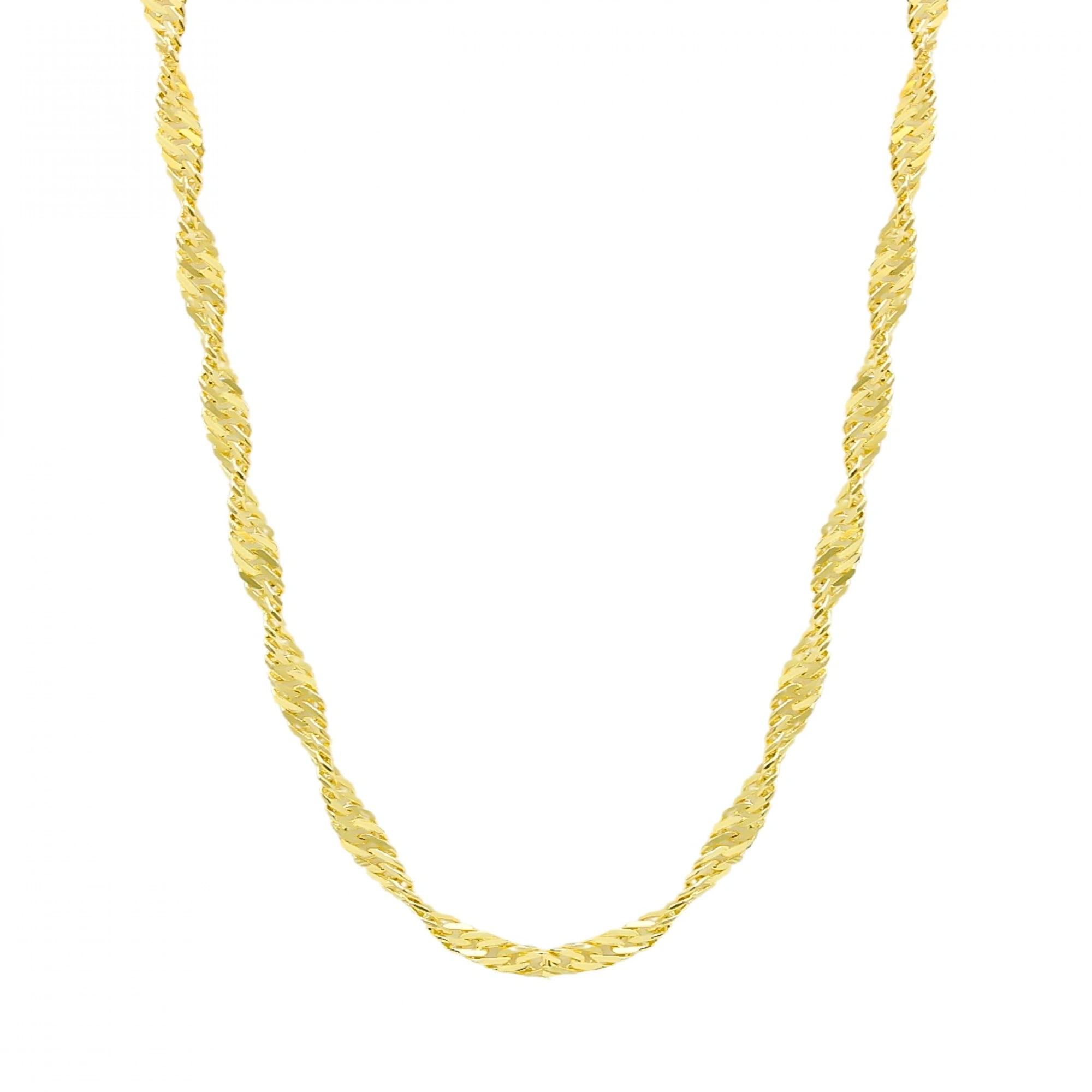 14 Ayar Singapur Zincir - 60 Cm.