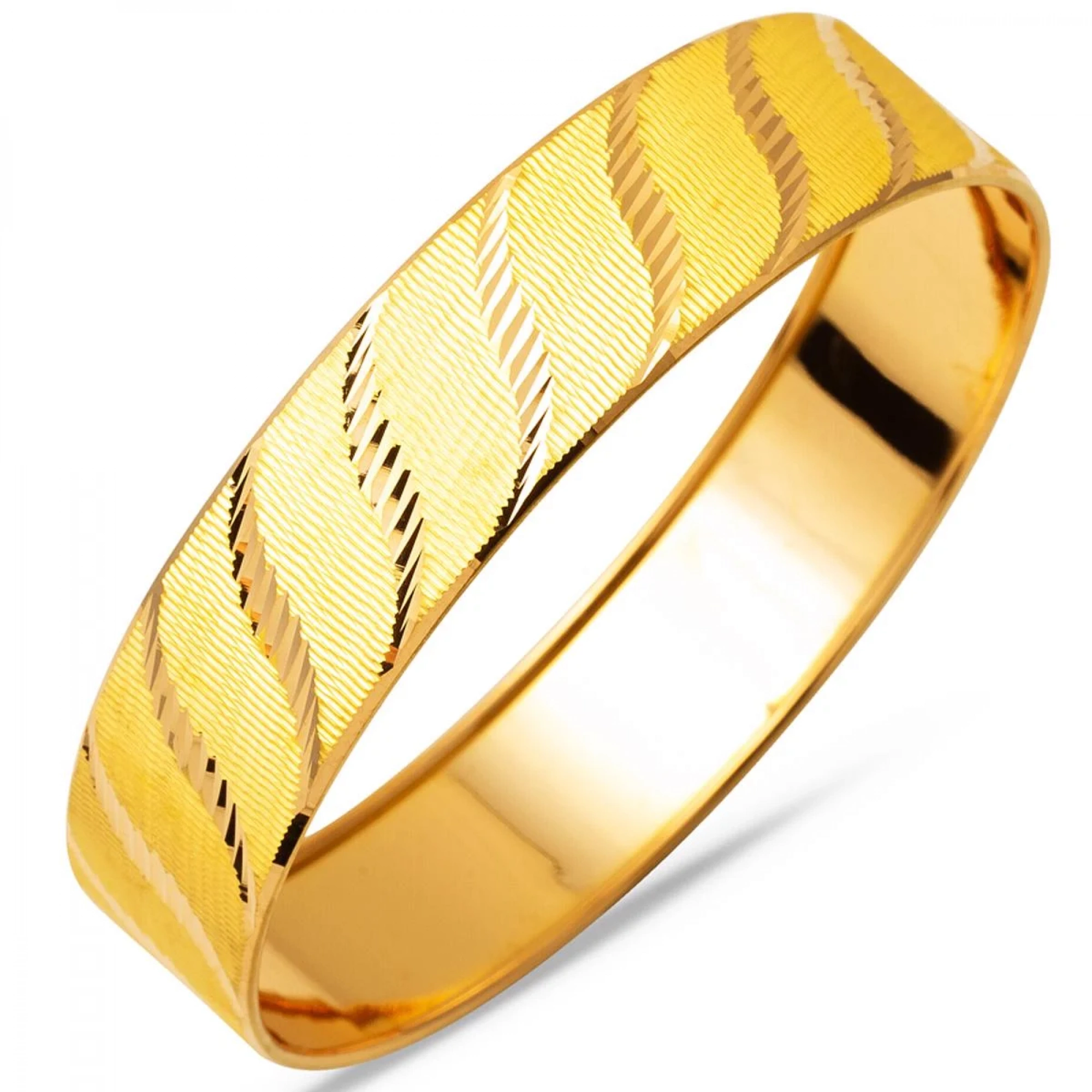 22 Ayar Düz Altın Bilezik (1,5 Cm Genişlik 15 Gram)