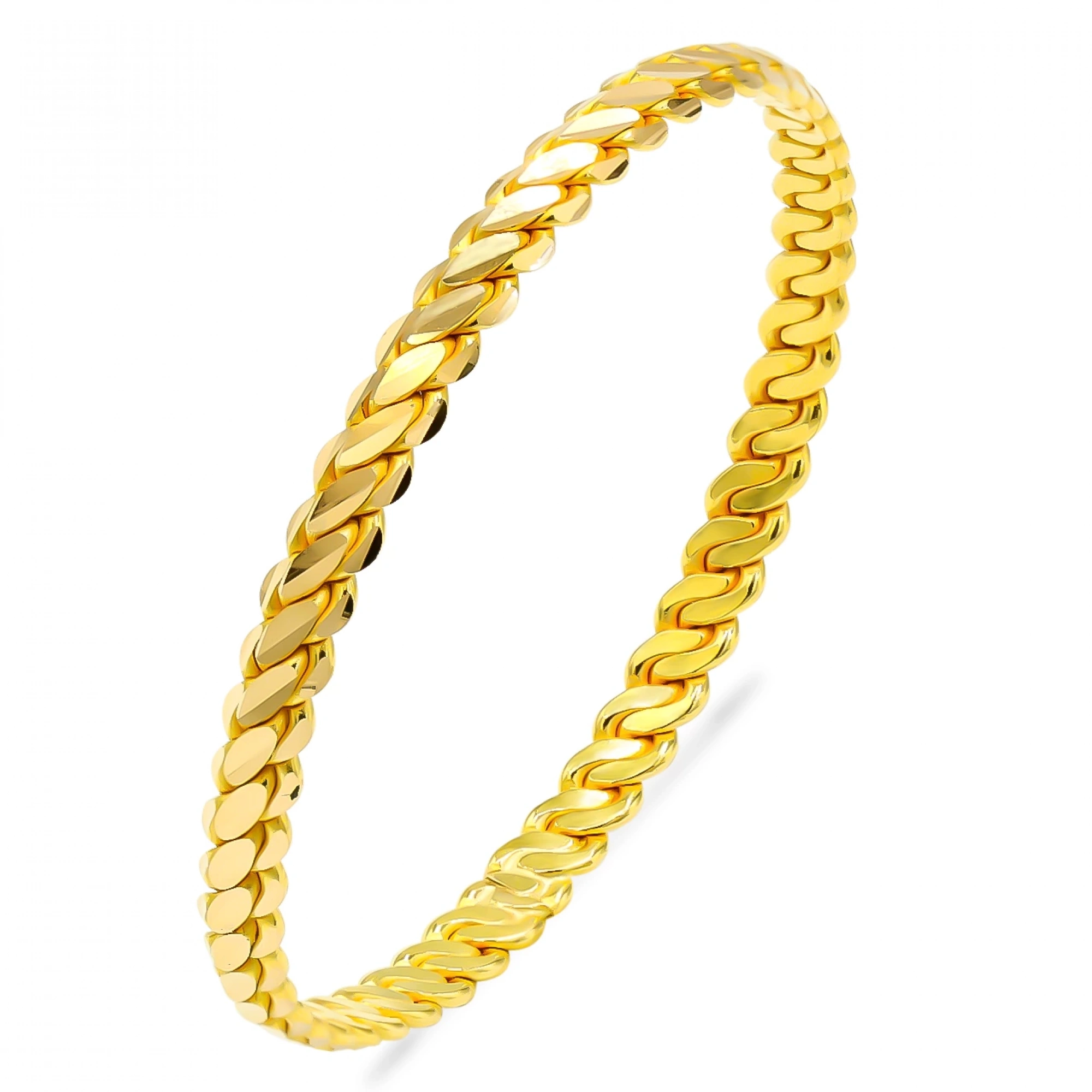 22 Ayar 3lü Burma Bilezik (24Gram)