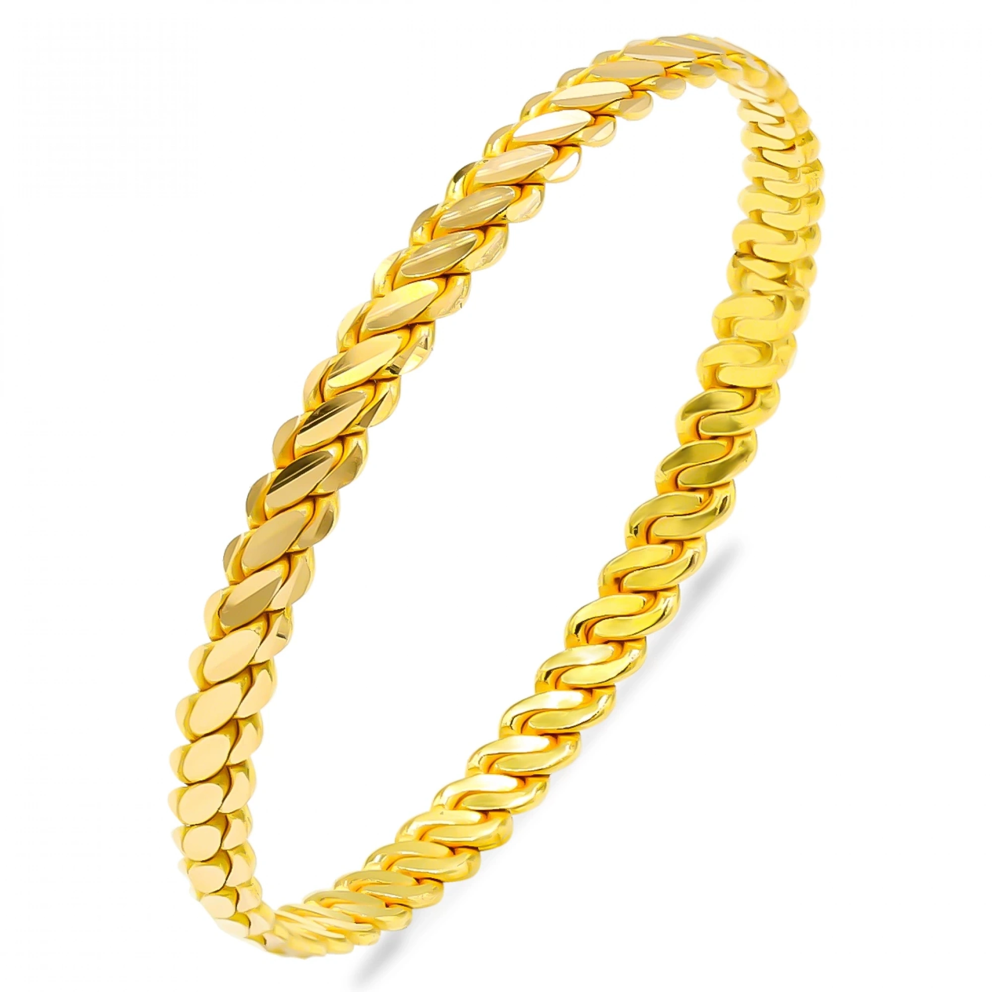 22 Ayar 3lü Burma Bilezik (16Gram)