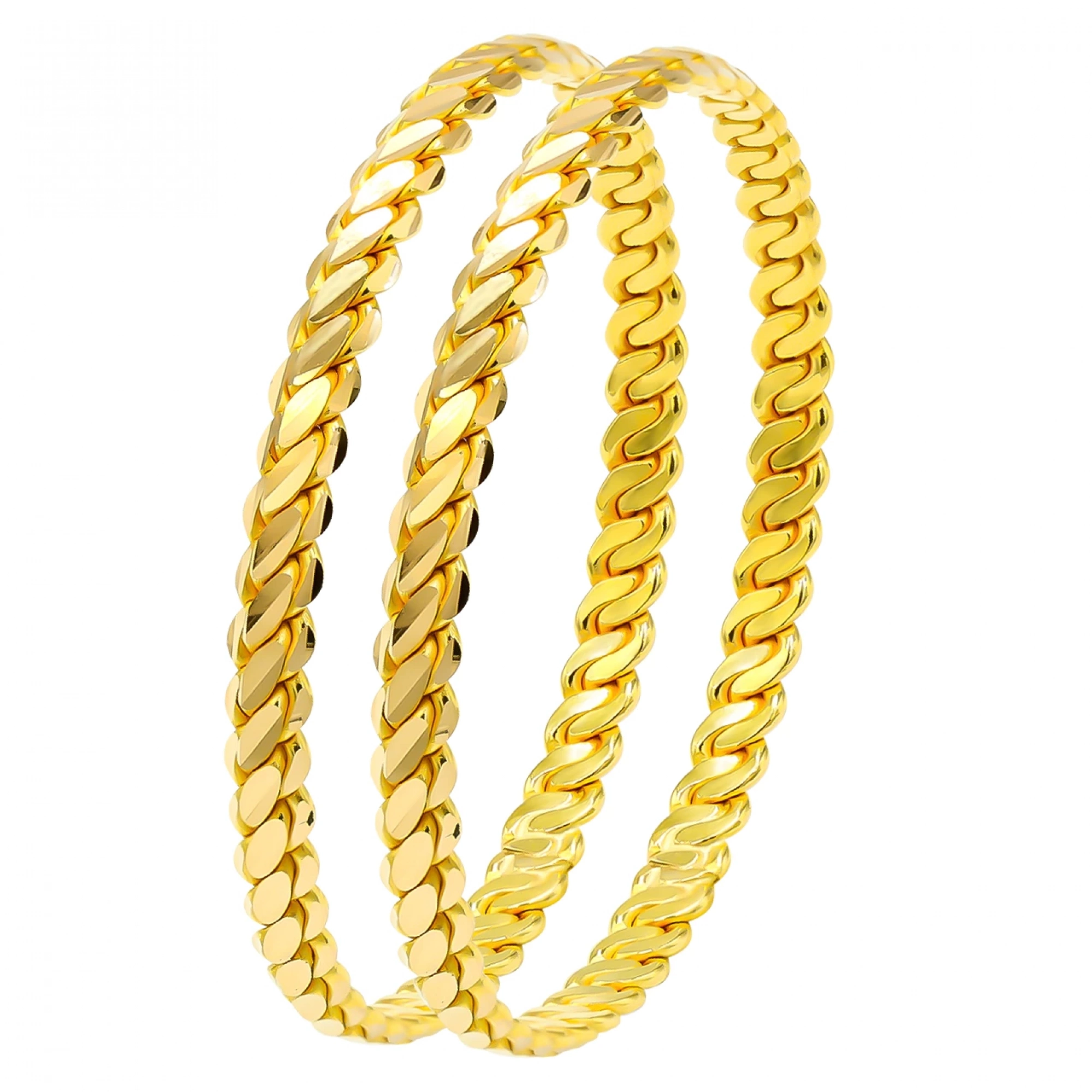 22 Ayar 3lü Burma Bilezik (2*24) 48 Gr