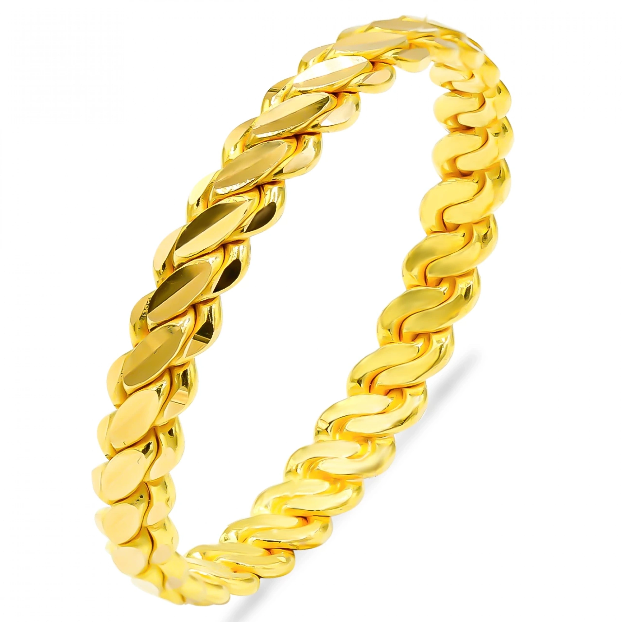 22 Ayar 3lü Burma Bilezik (53 Gram)