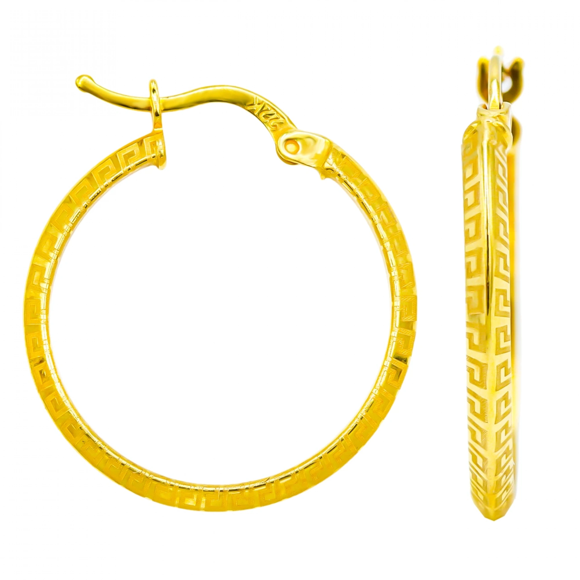 22 Ayar Özel Tasarım Halka Altın Küpe