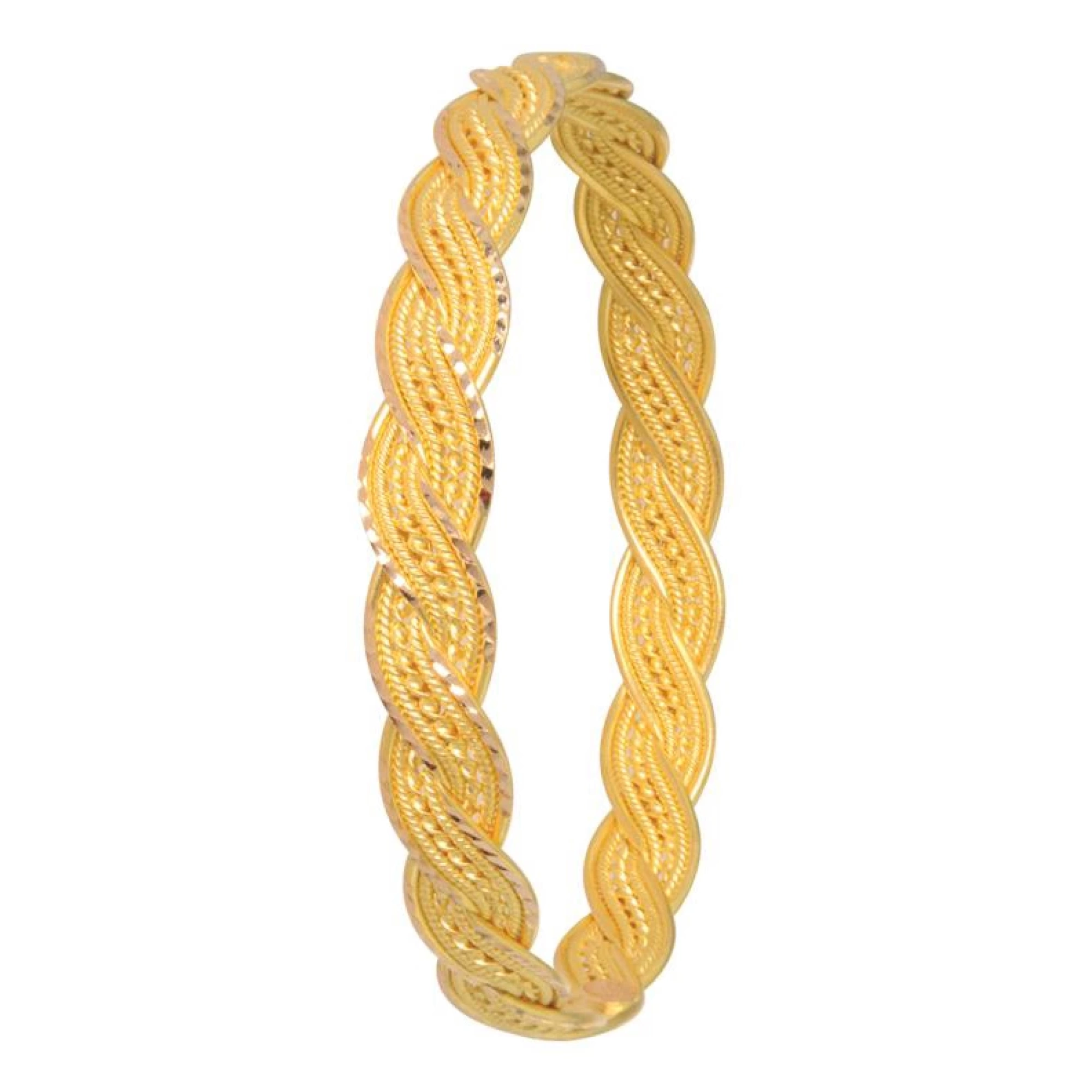 22 Ayar Örgü Bilezik (1 Cm Genişlik 25 Gram)