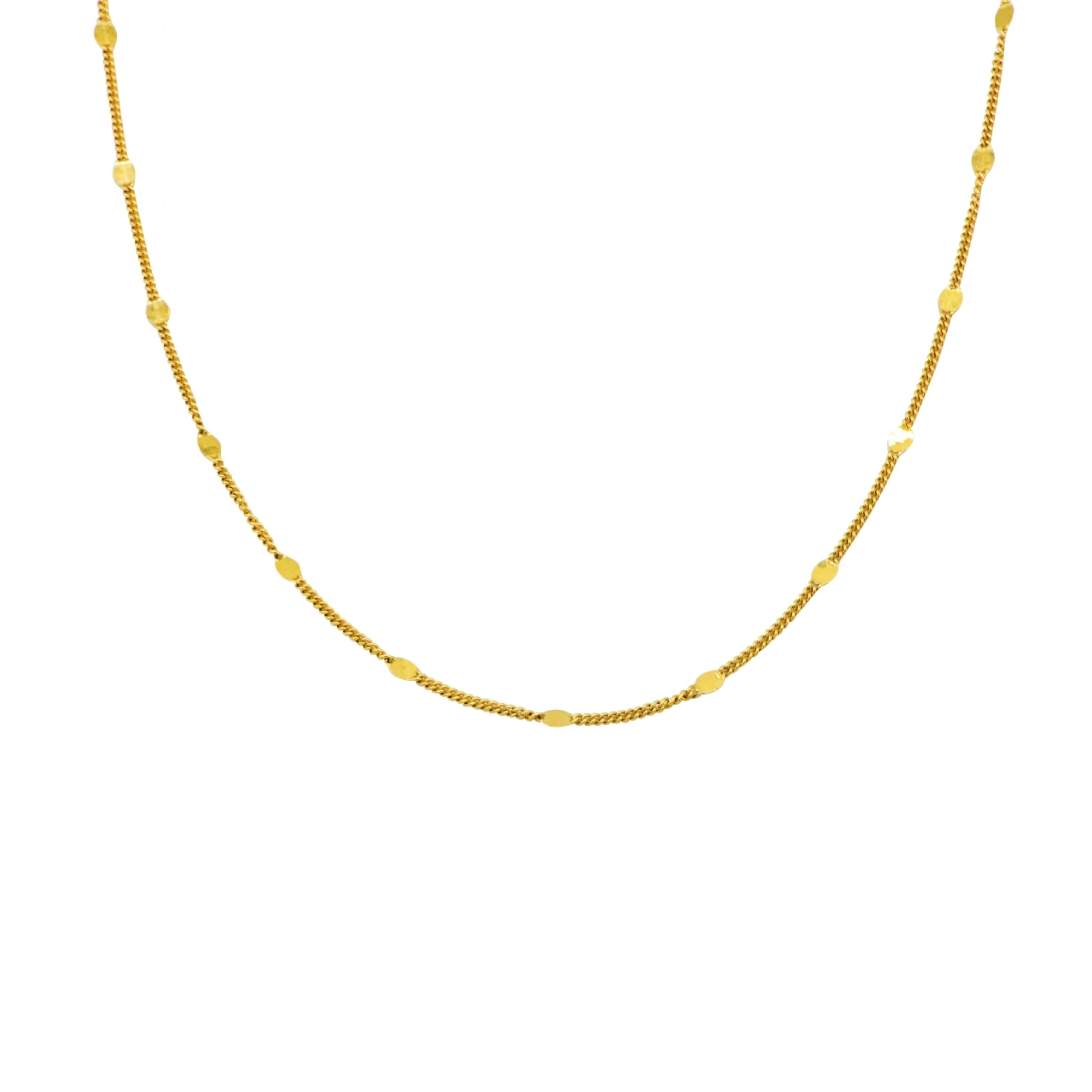 22 Ayar Pullu Gurmet Zincir - 50 Cm.