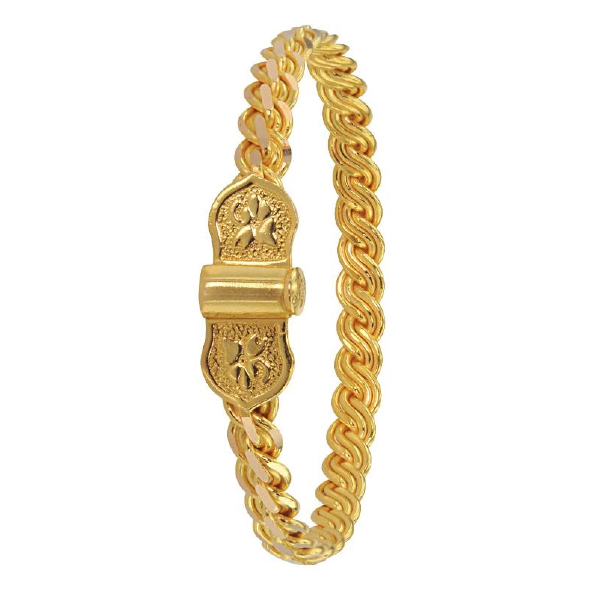 22 Ayar Tokalı Burma Bilezik (1 Cm Genişlik 25 Gram)