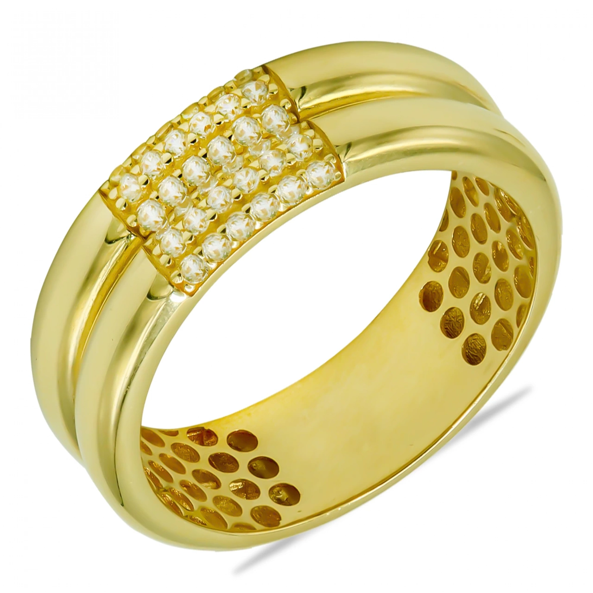 24 Taşlı 14 Ayar Altın Yüzük