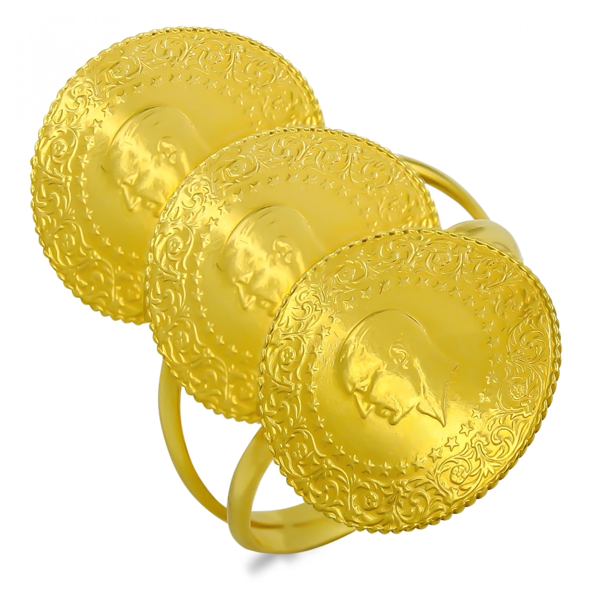 3 Çeyrekli 22 Ayar Altın Yüzük