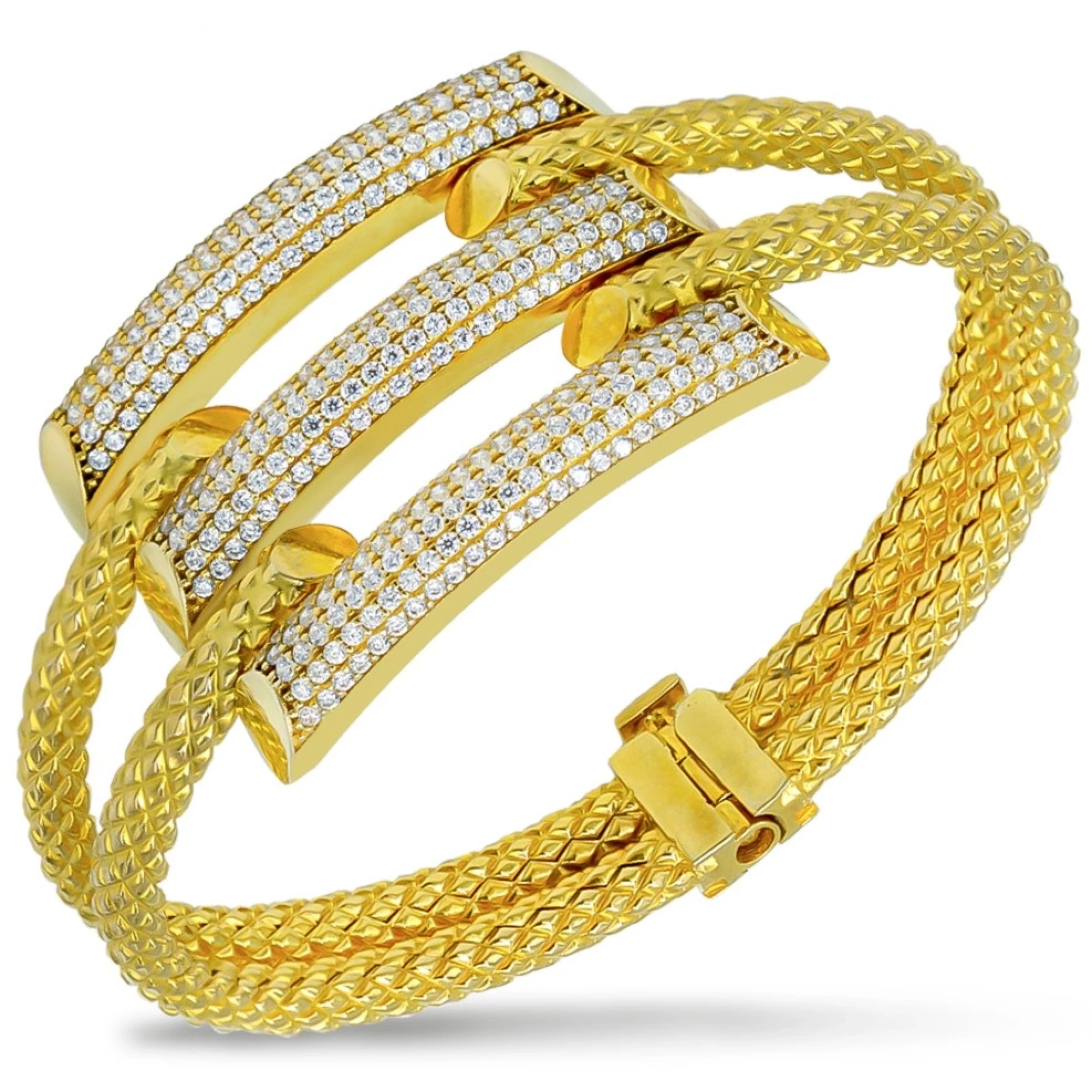 3lü Kaburga 8 Ayar Kelepçe Bilezik