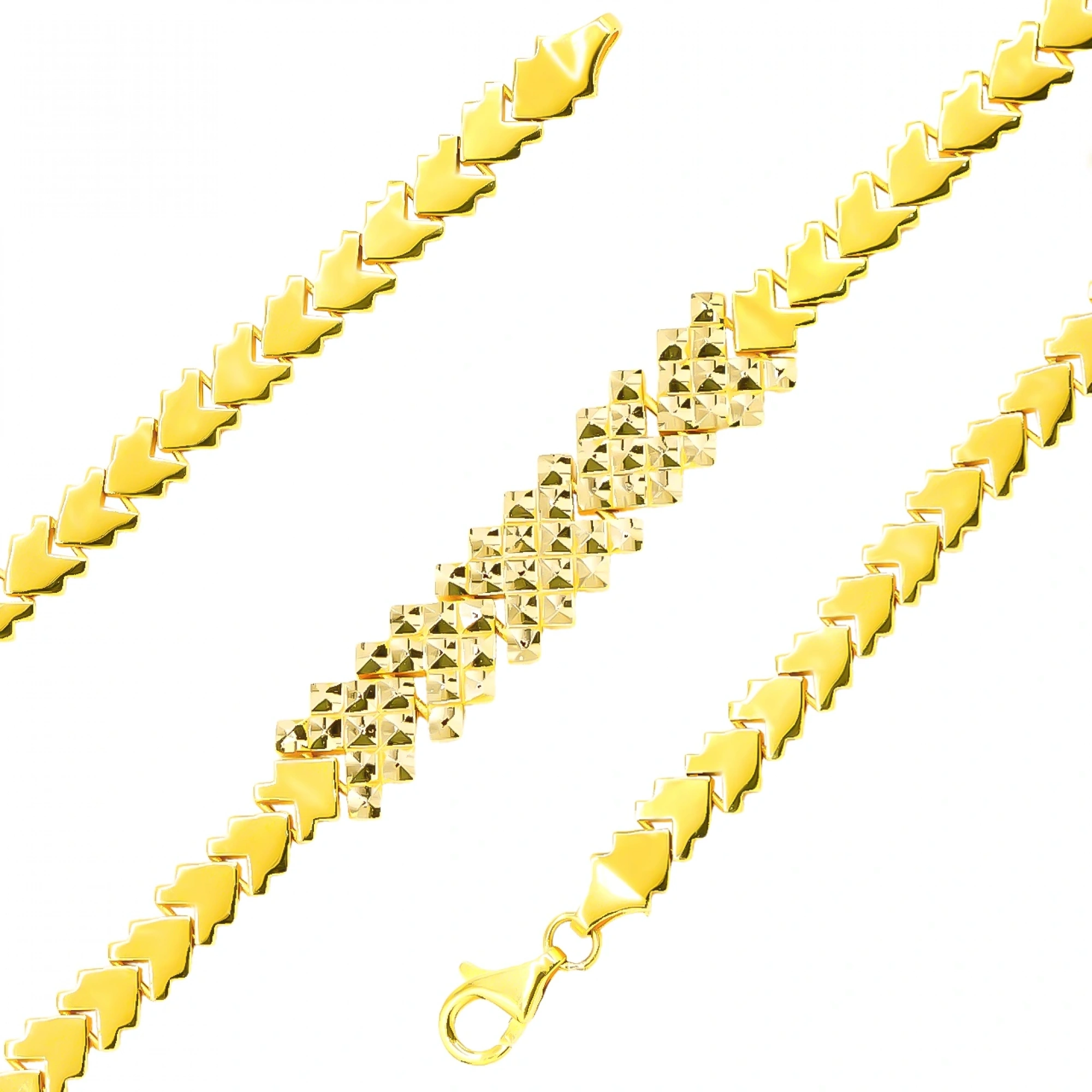 Parıltılı 14 Ayar Altın Bileklik