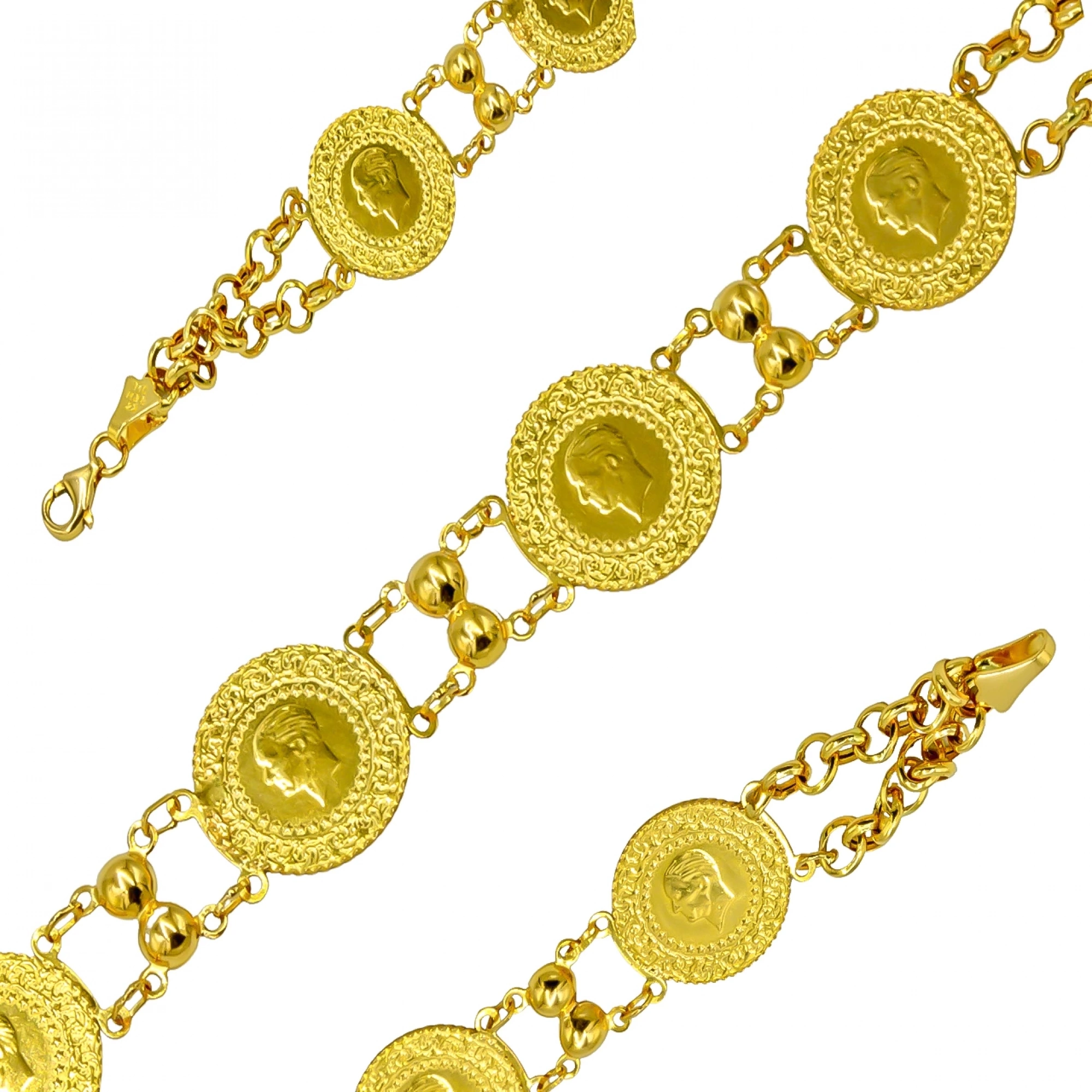 4 Çeyrekli 22 Ayar Altın Bileklik