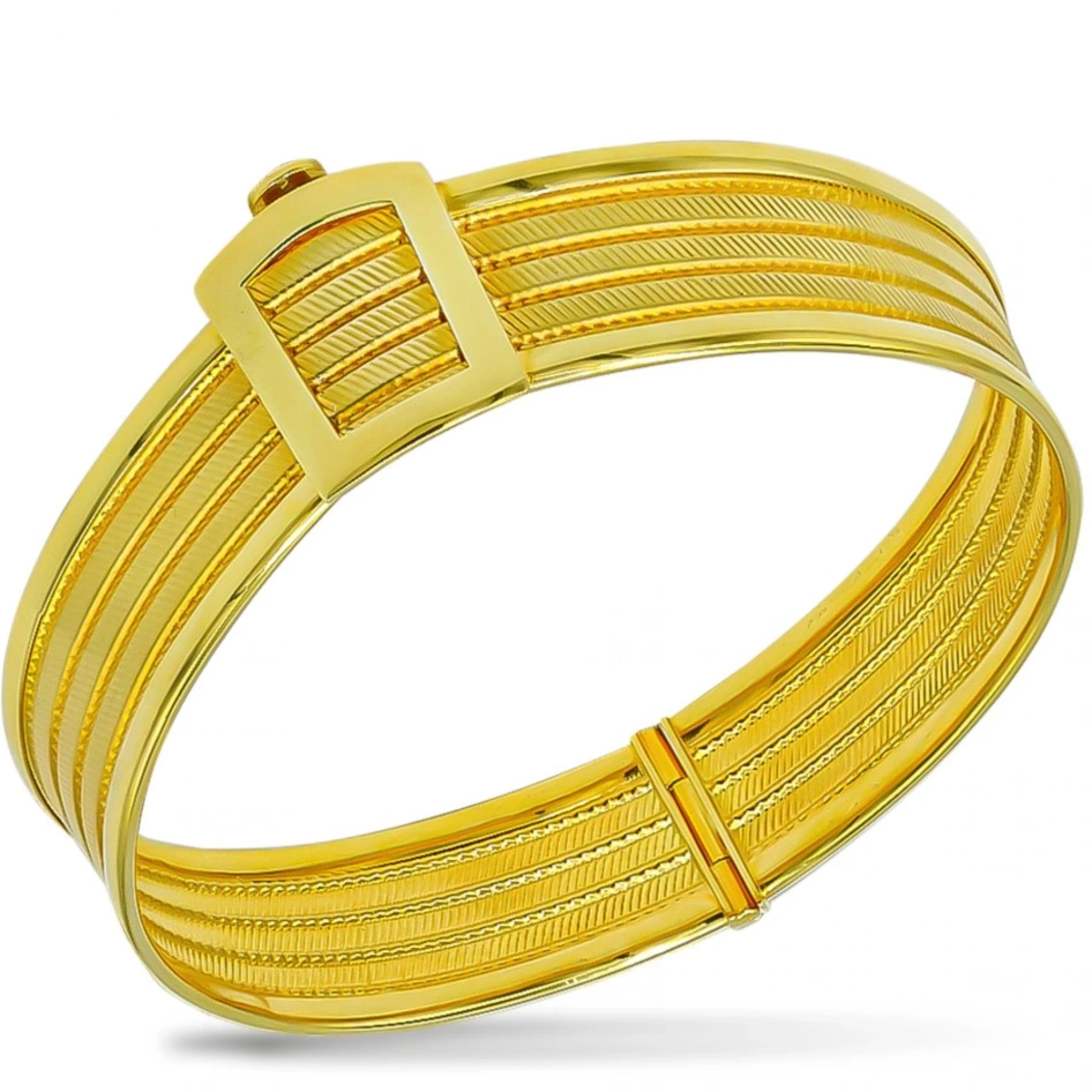 4 Sıra Trabzon Hasır 8 Ayar Kelepçe Bilezik