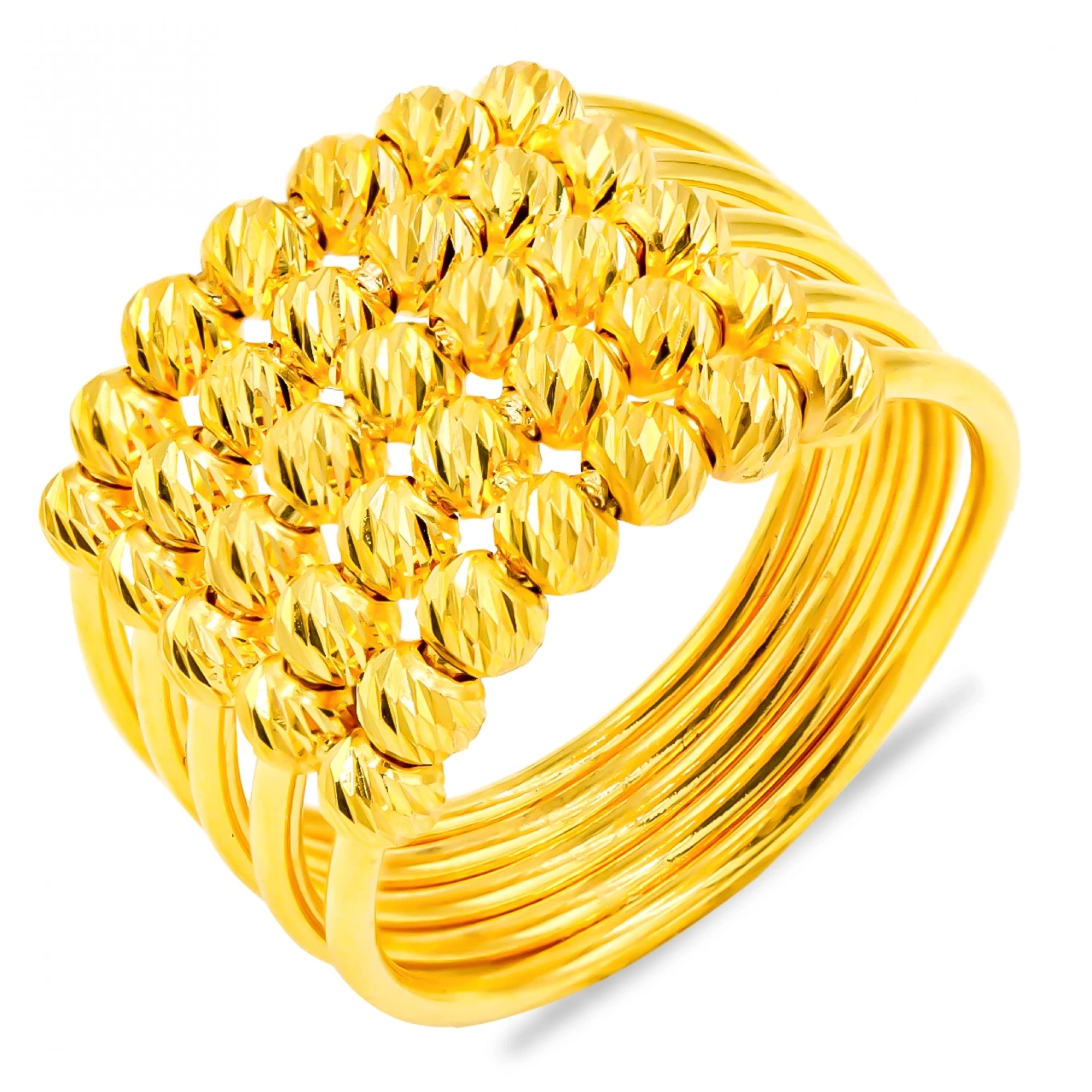 5 Sıra Dorika Kaburga 22 Ayar Altın Yüzük