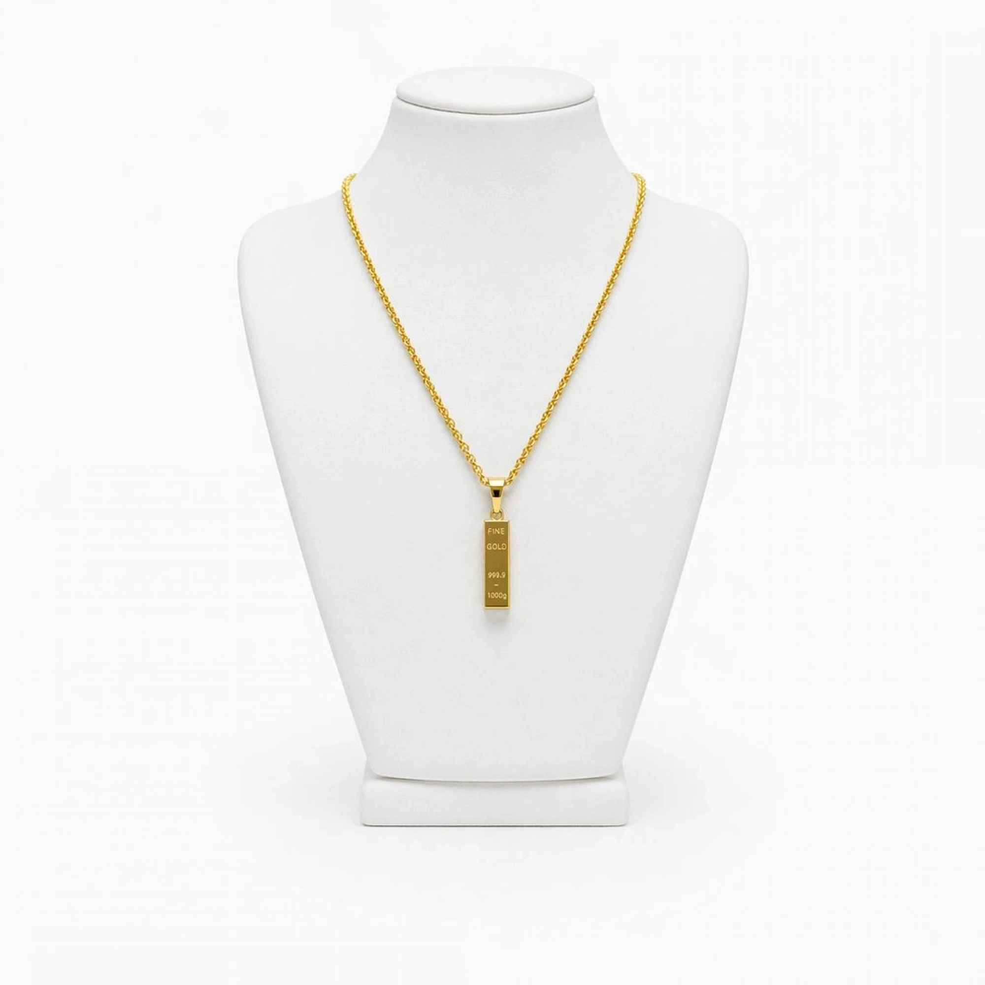 Külçe 22 Ayar Altın Kolye Ucu