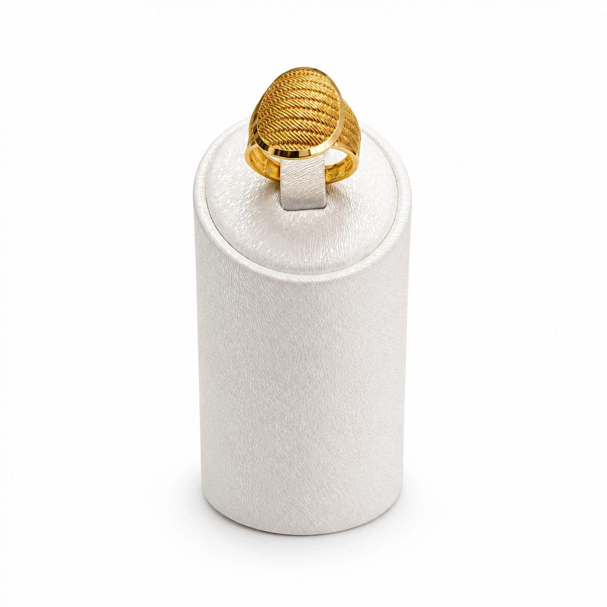 Yuvarlak Hasır 14 Ayar Altın Yüzük