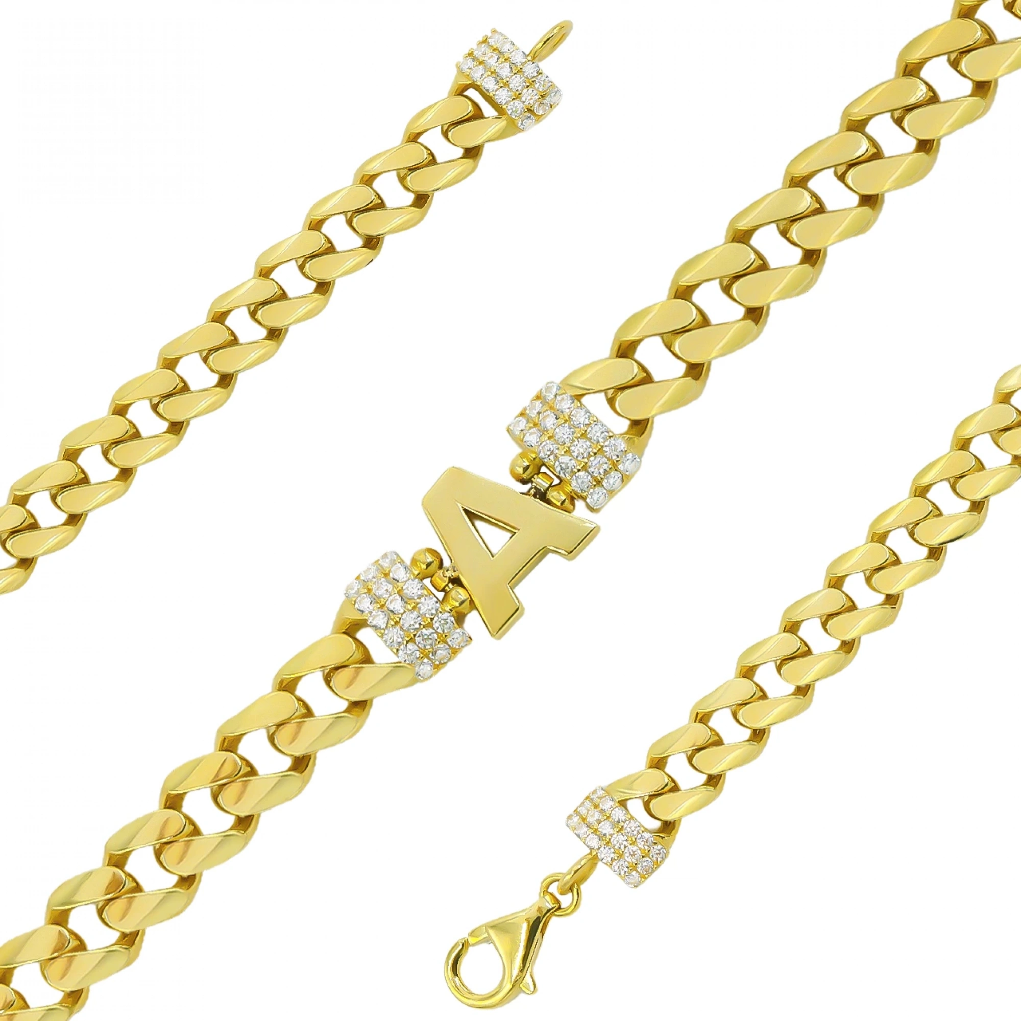 A Harfli 14 Ayar Altın Bileklik