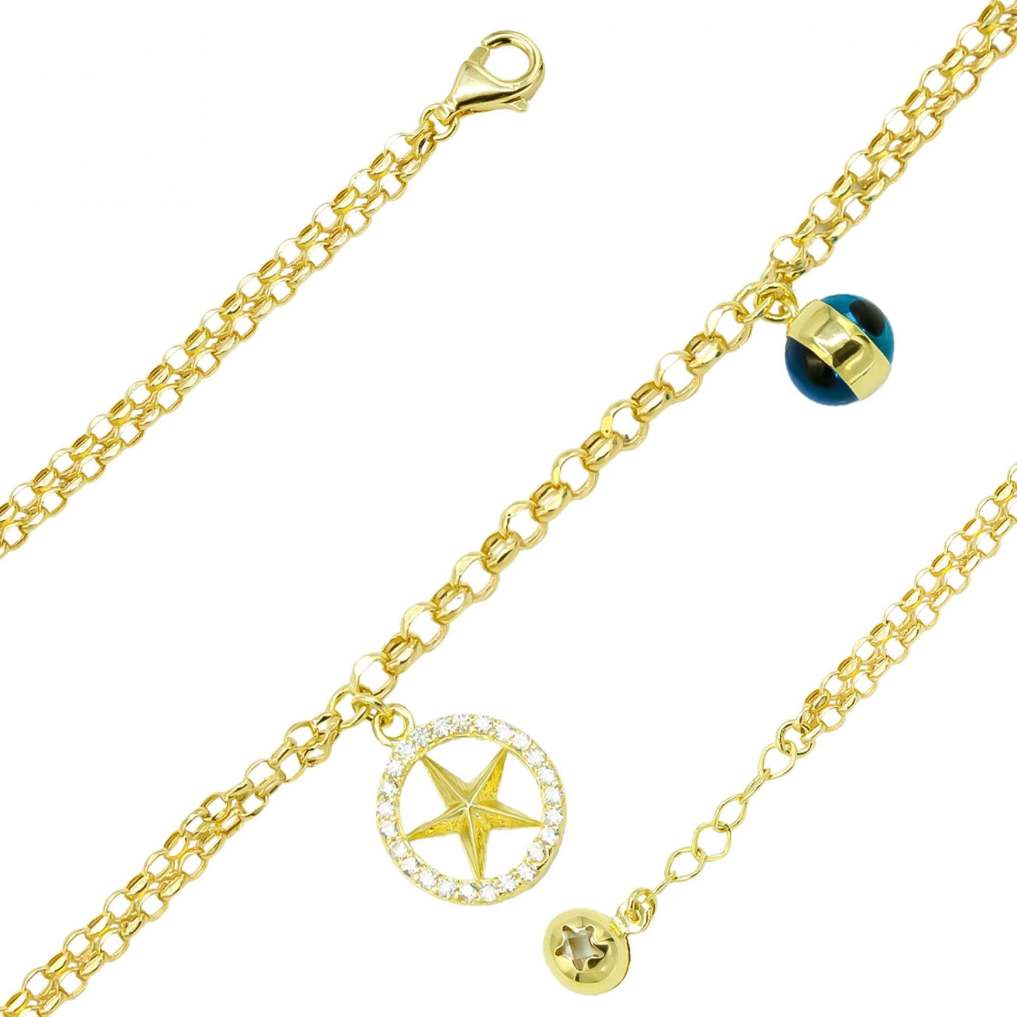 Altın Yıldız 14 Ayar Bileklik