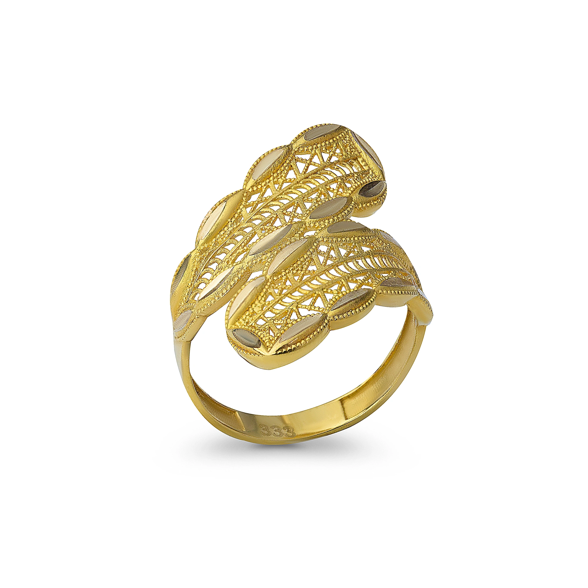 Astar Desenli 8 Ayar Altın Yüzük