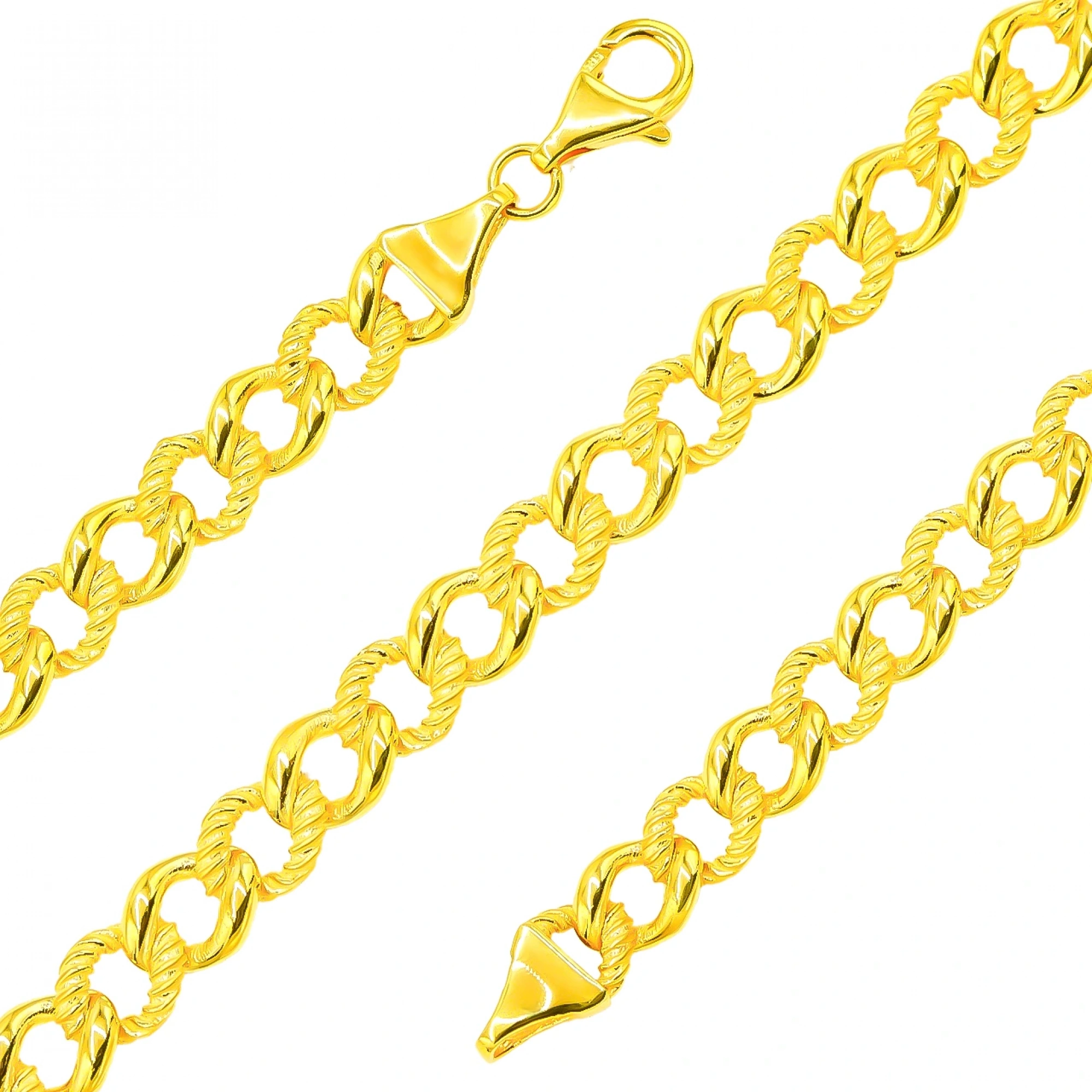 Desenli Gurmet 14 Ayar Altın Bileklik