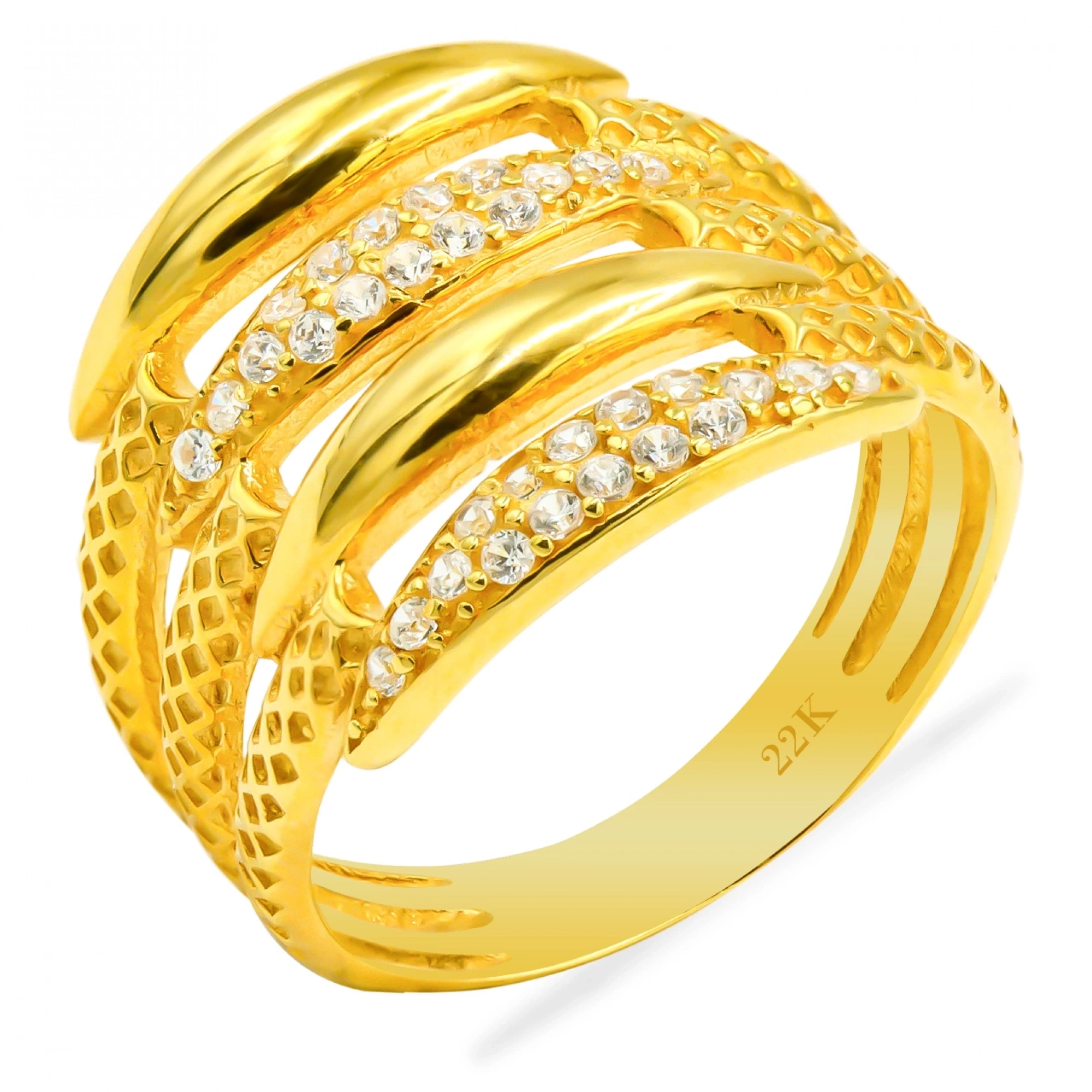 Kaburga 22 Ayar Altın Yüzük