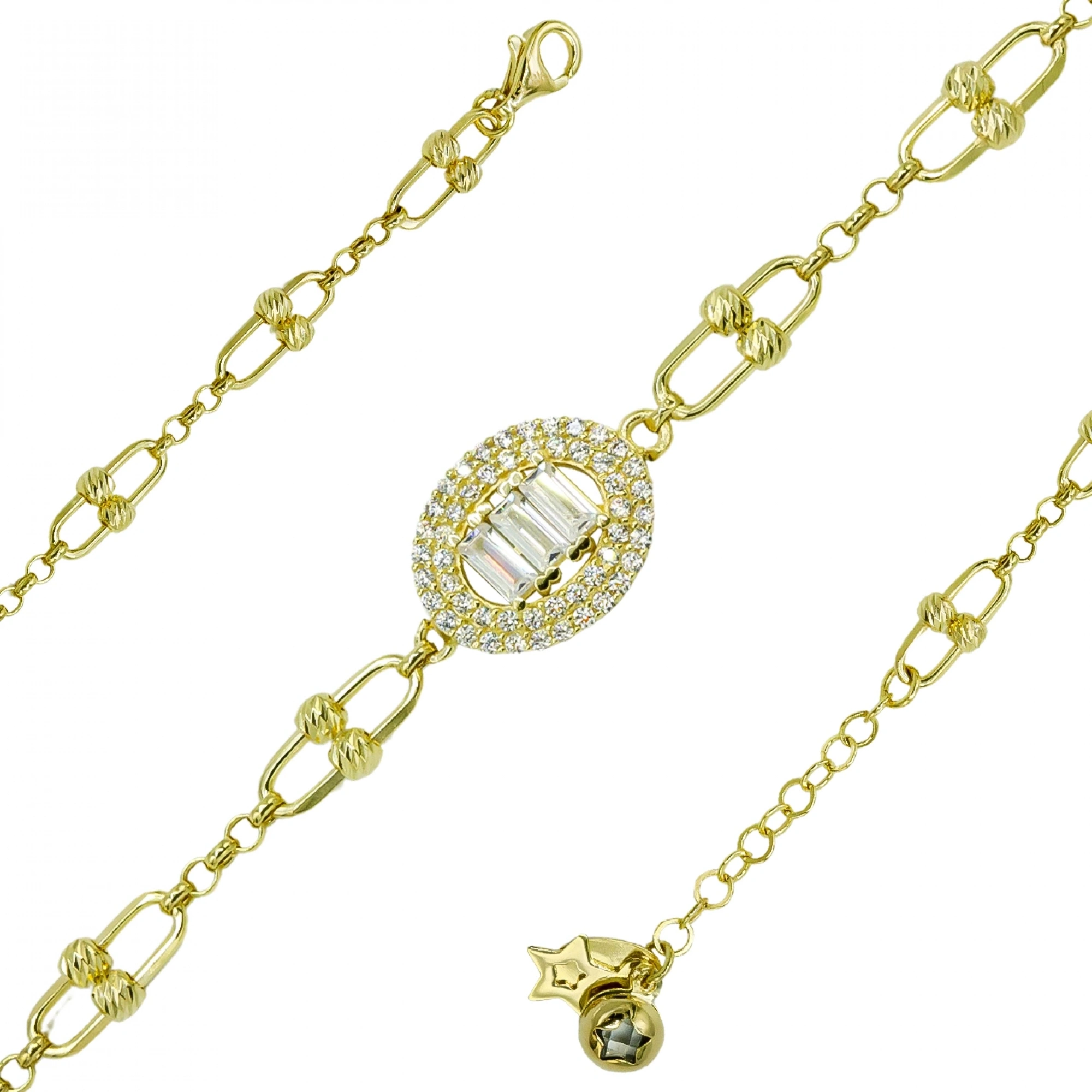 Baget 8 Ayar Altın Bileklik