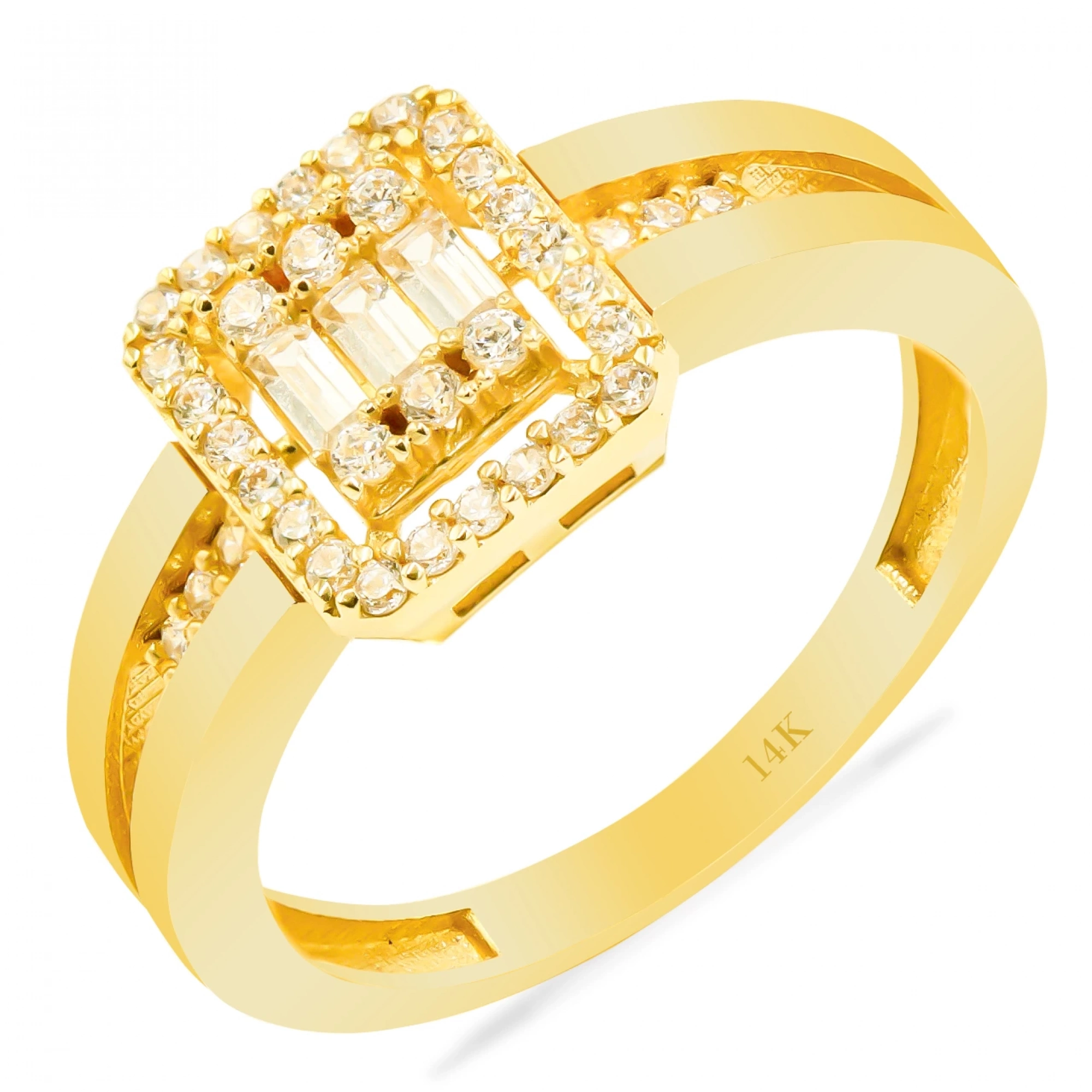 Baget 14 Ayar Altın Yüzük