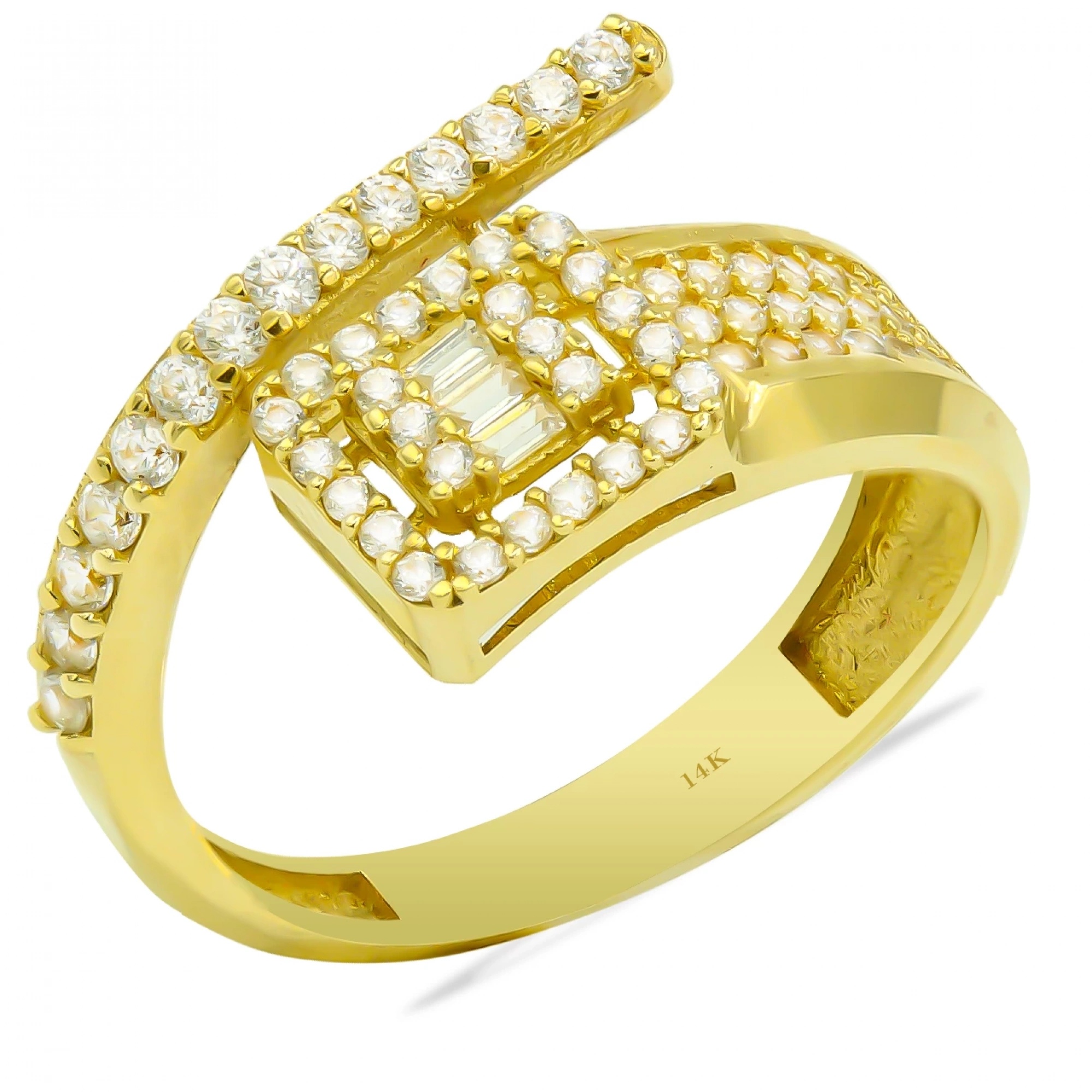 Baget Fantezi 14 Ayar Altın Yüzük