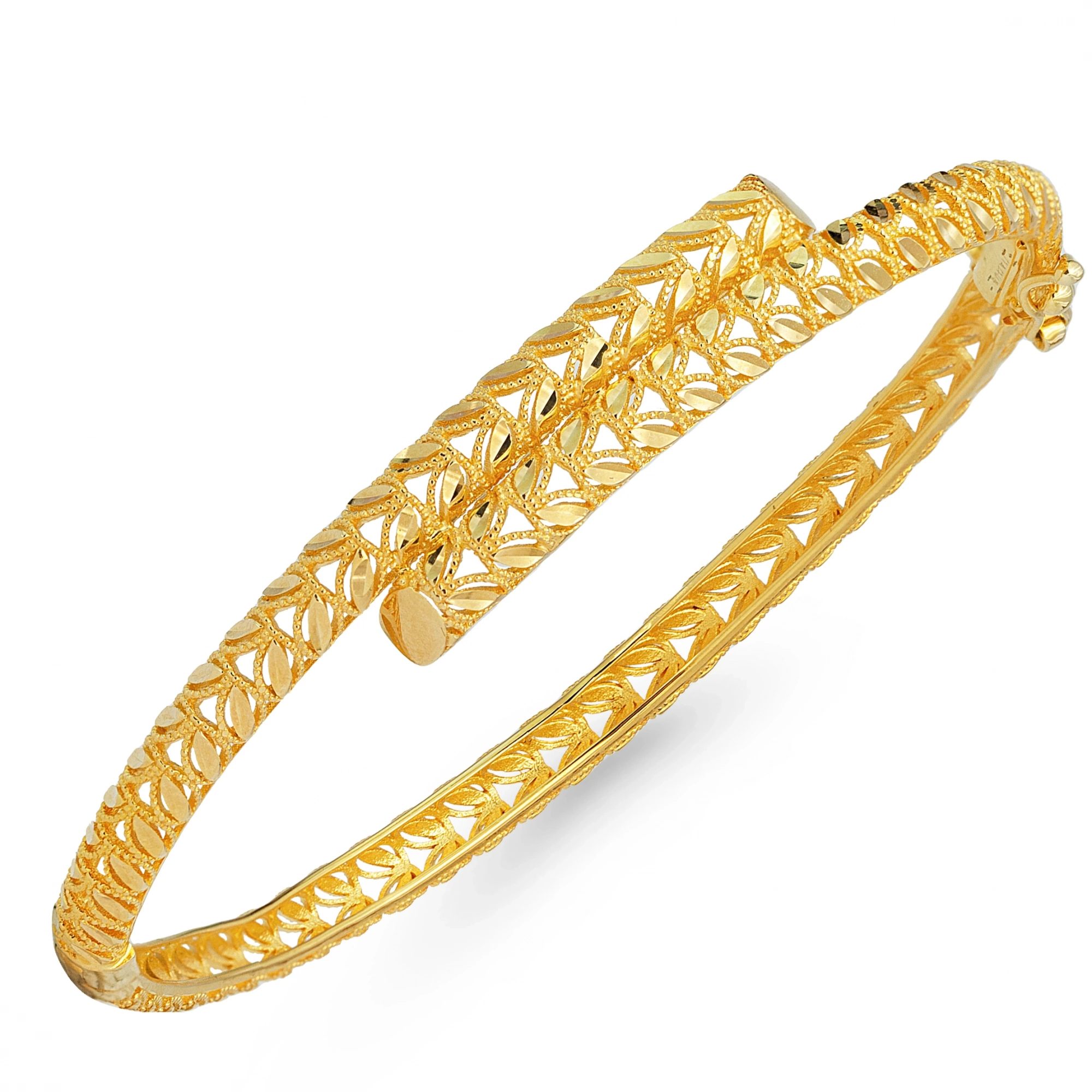 Balık Sırtı 14 Ayar Kelepçe Bilezik