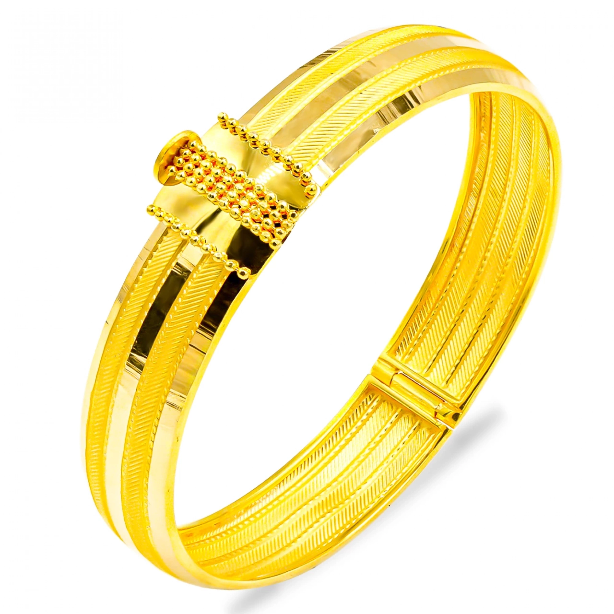 Tasarım 22 Ayar Altın Kelepçe Bilezik