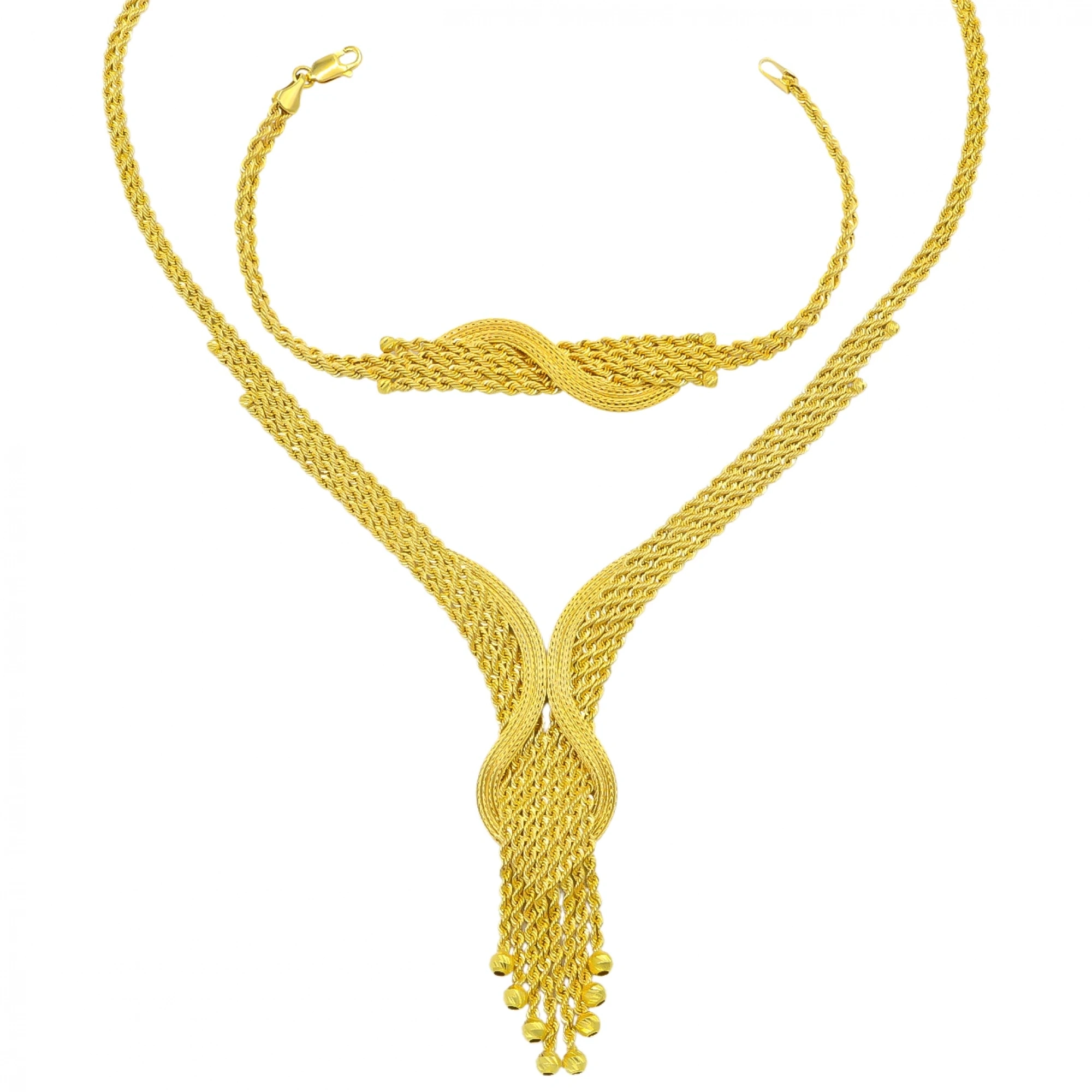 Çan Örgü 8 Ayar Altın Set