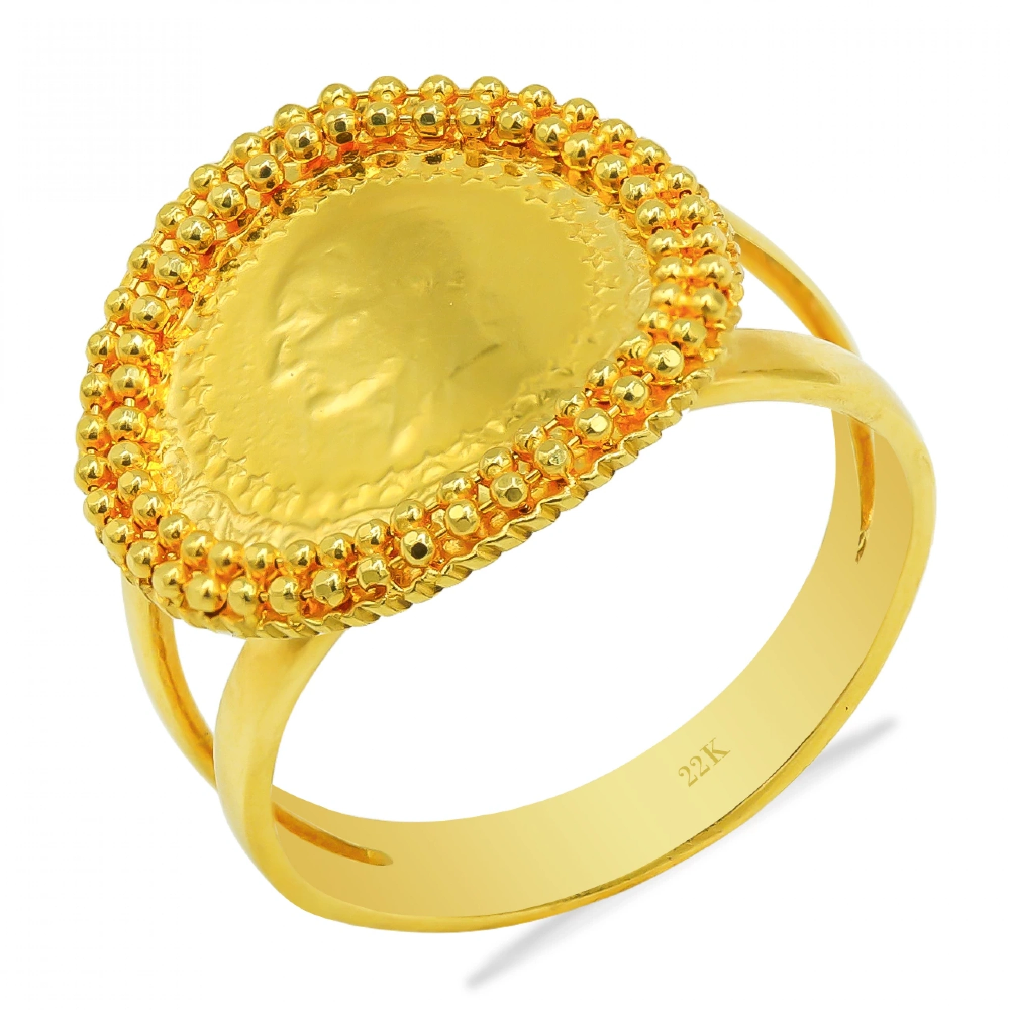 Çeyrekli 22 Ayar Altın Yüzük