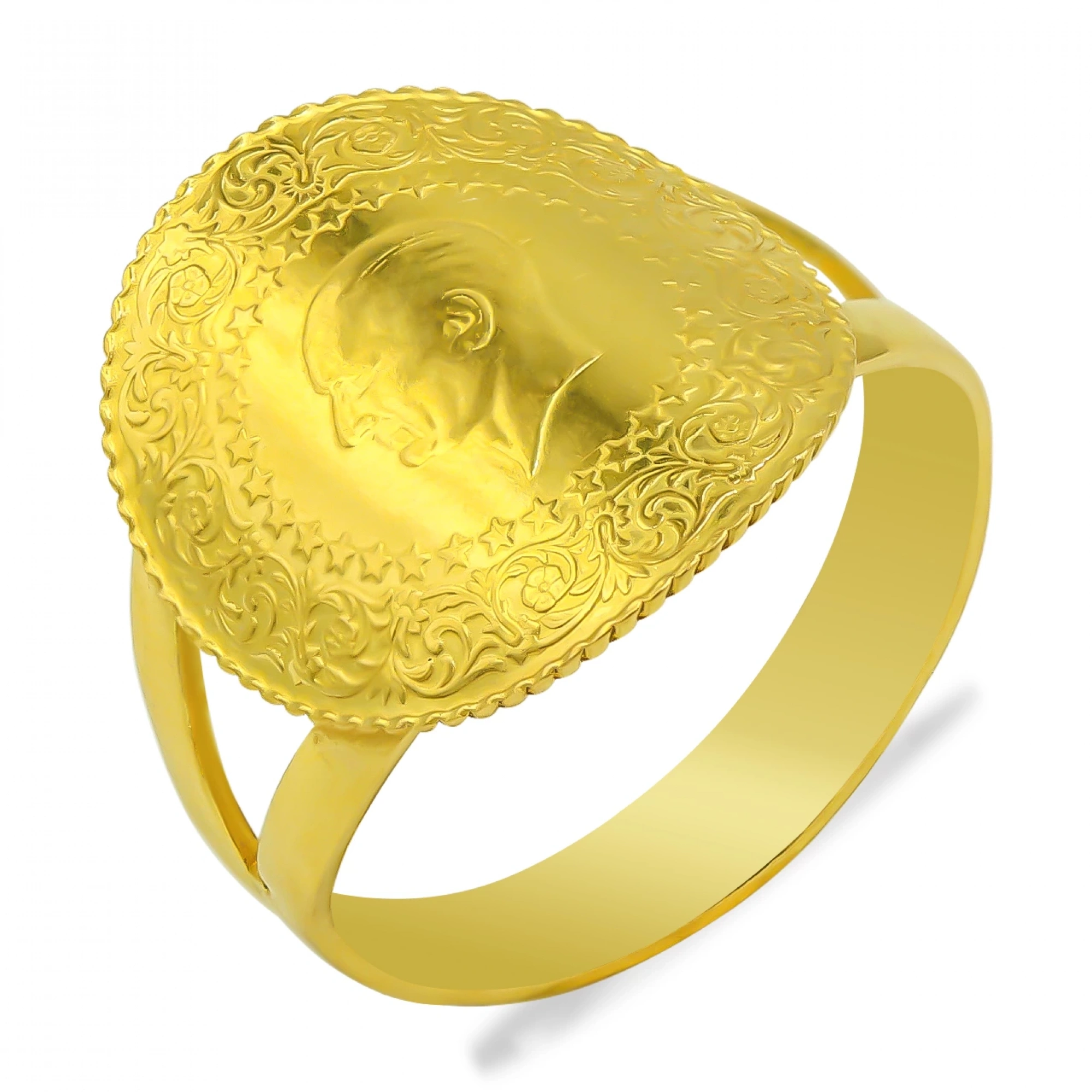 Çeyrekli 22 Ayar Altın Yüzük