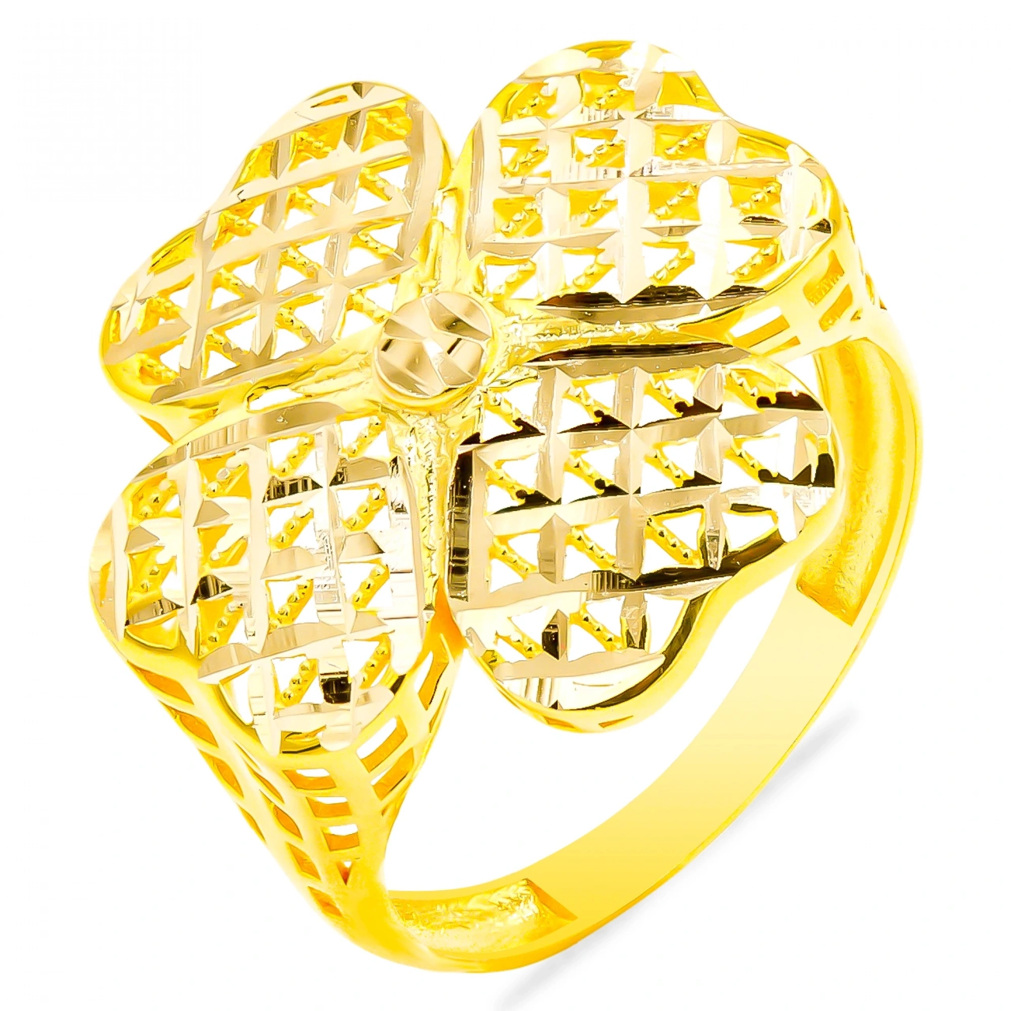 Yonca 14 Ayar Altın Yüzük