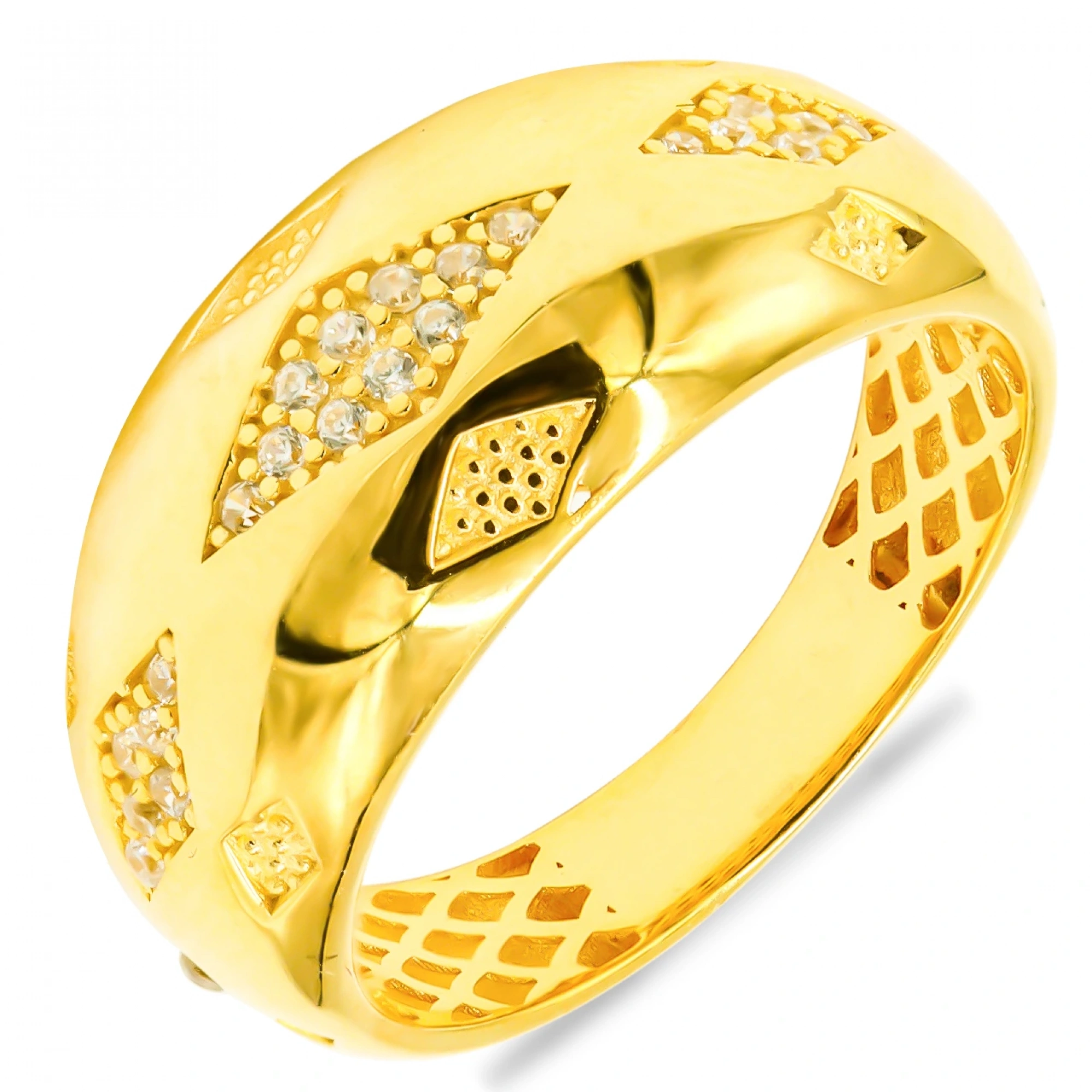 Taşlı 14 Ayar Altın Yüzük