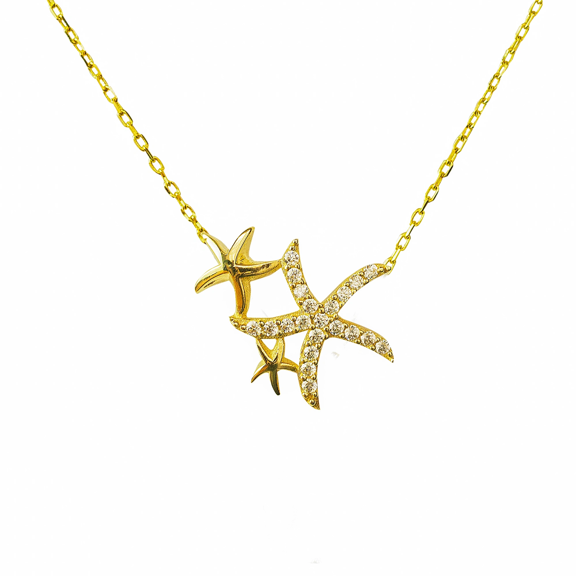 Deniz Yıldızı 14 Ayar Altın Kolye