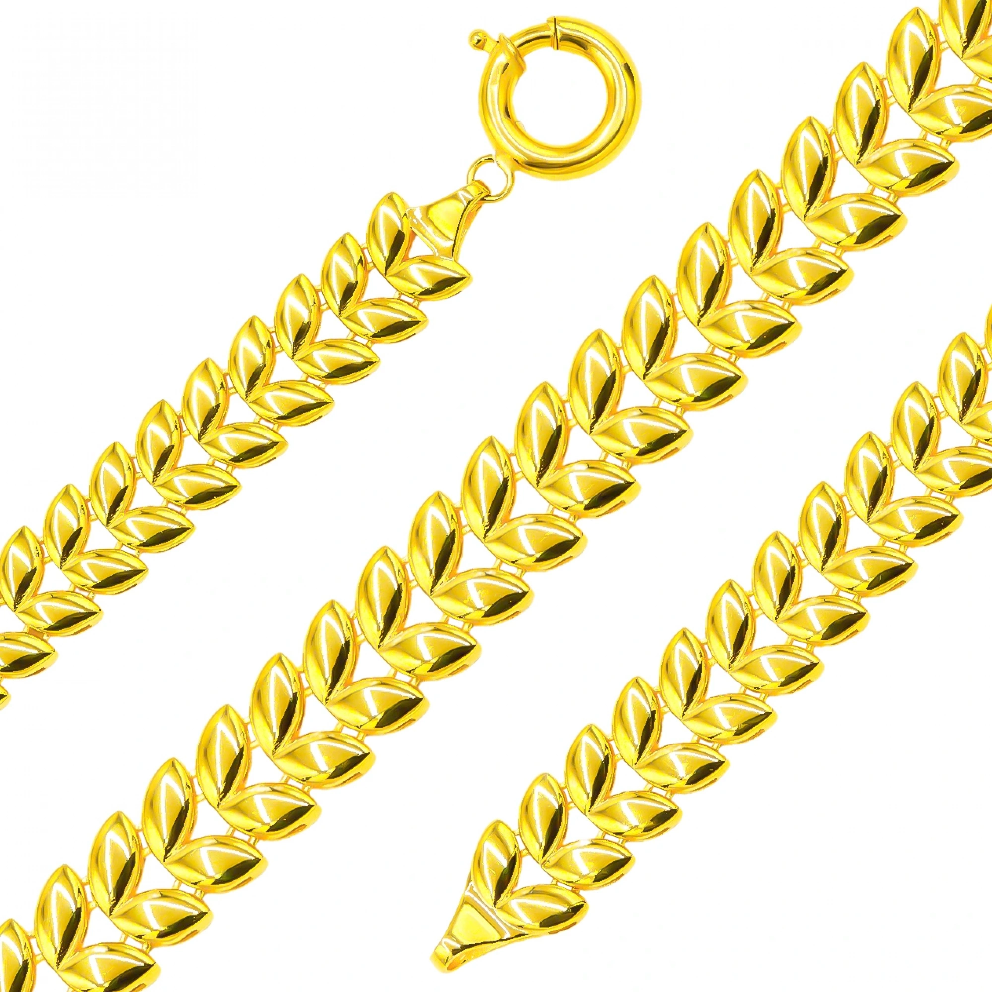 Çift Sıra Başak 14 Ayar Altın Bileklik