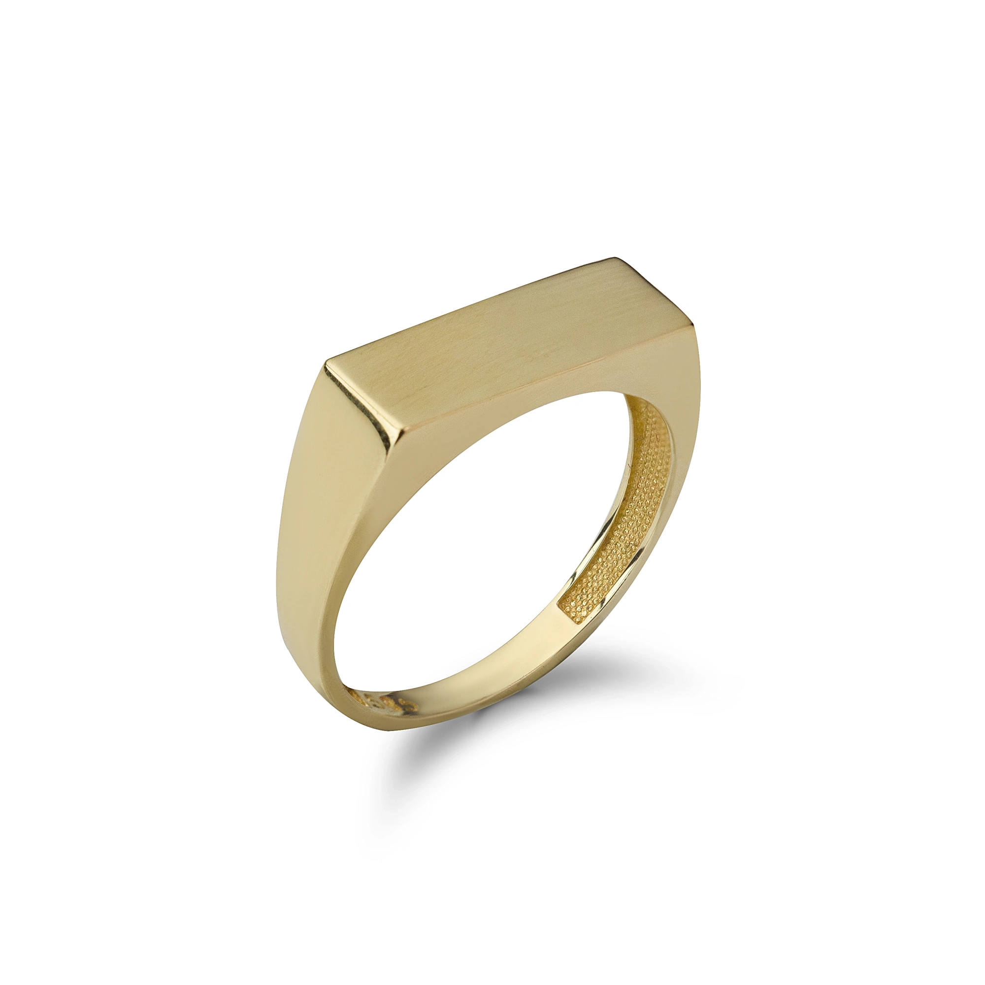 Dikdörtgen Kesim 14 Ayar Altın Yüzük