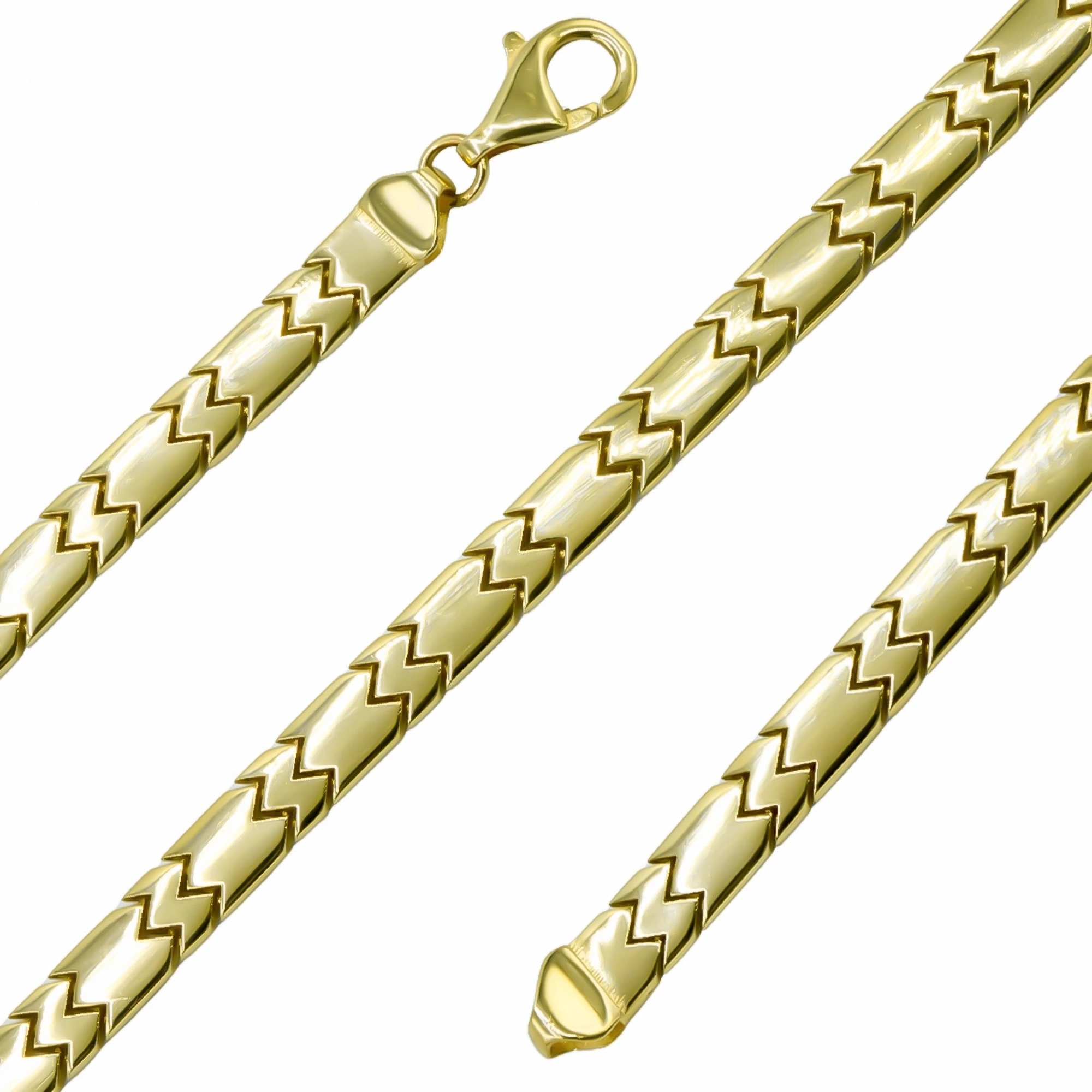 Dökümlü Zincir 14 Ayar Altın Bileklik