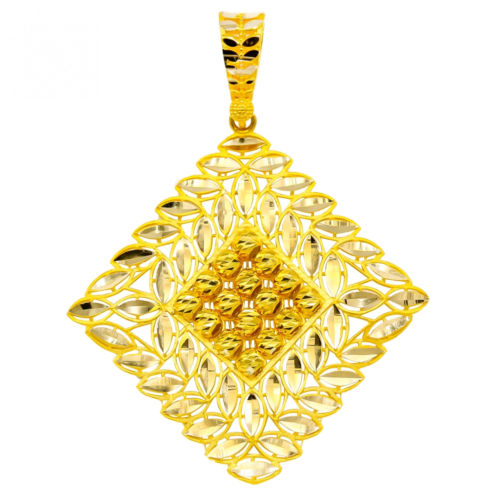 Dorika Işıltılı 14 Ayar Altın Kolye Ucu