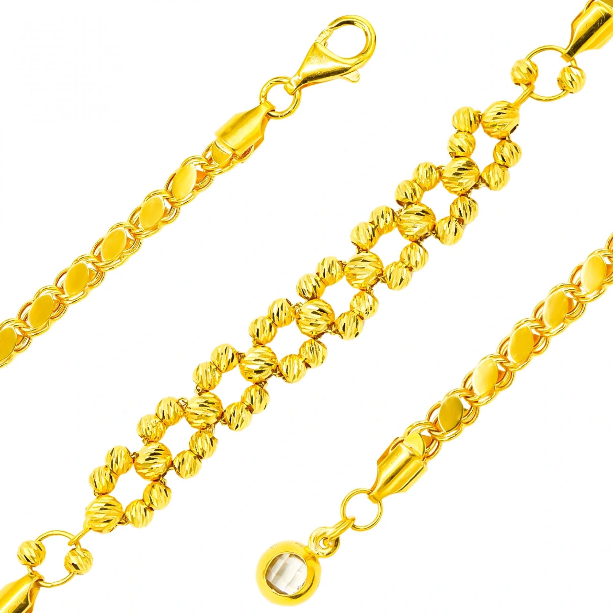 Dorika Pullu 14 Ayar Altın Bileklik