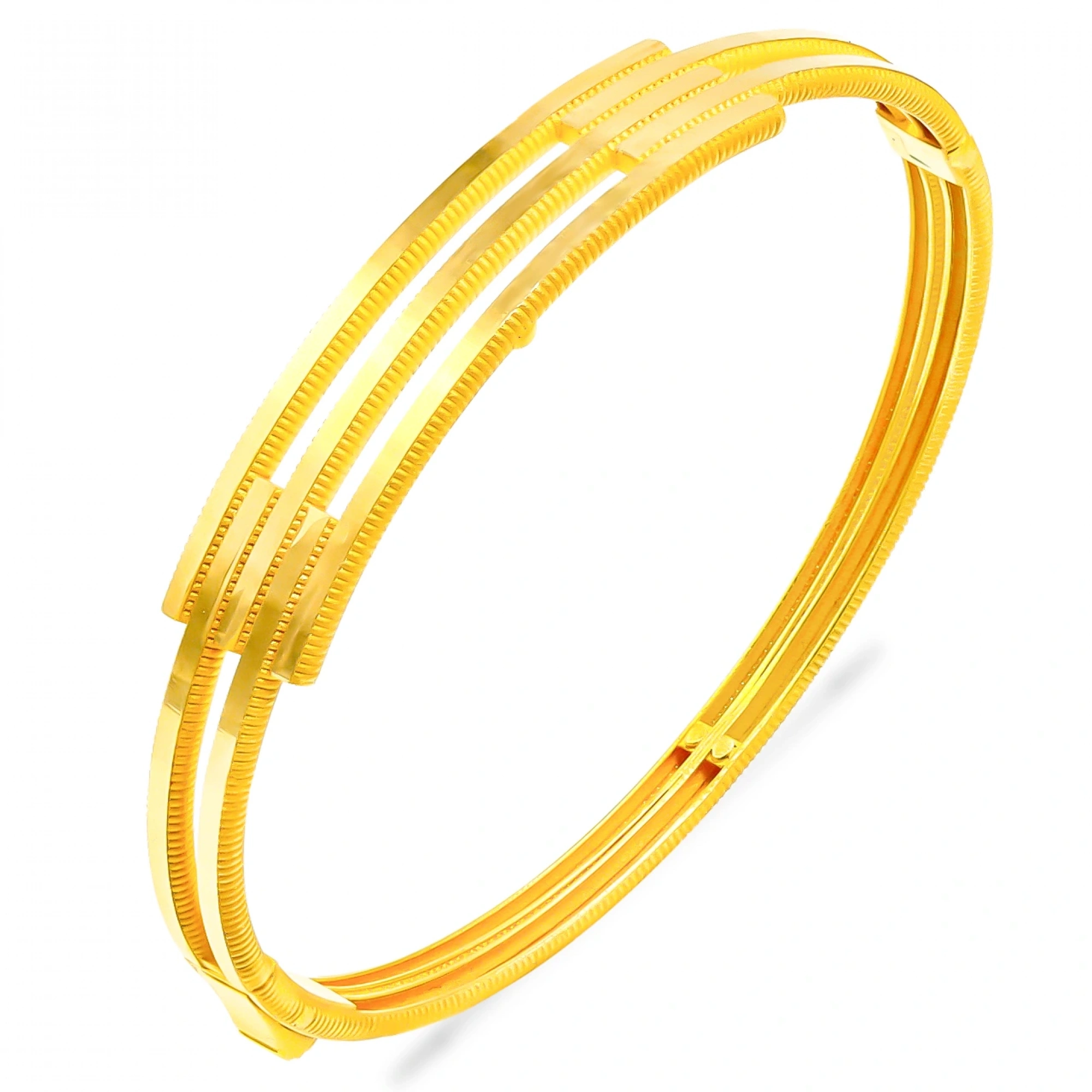 3 Sıra Ajda 22 Ayar Altın Kaburga Bilezik