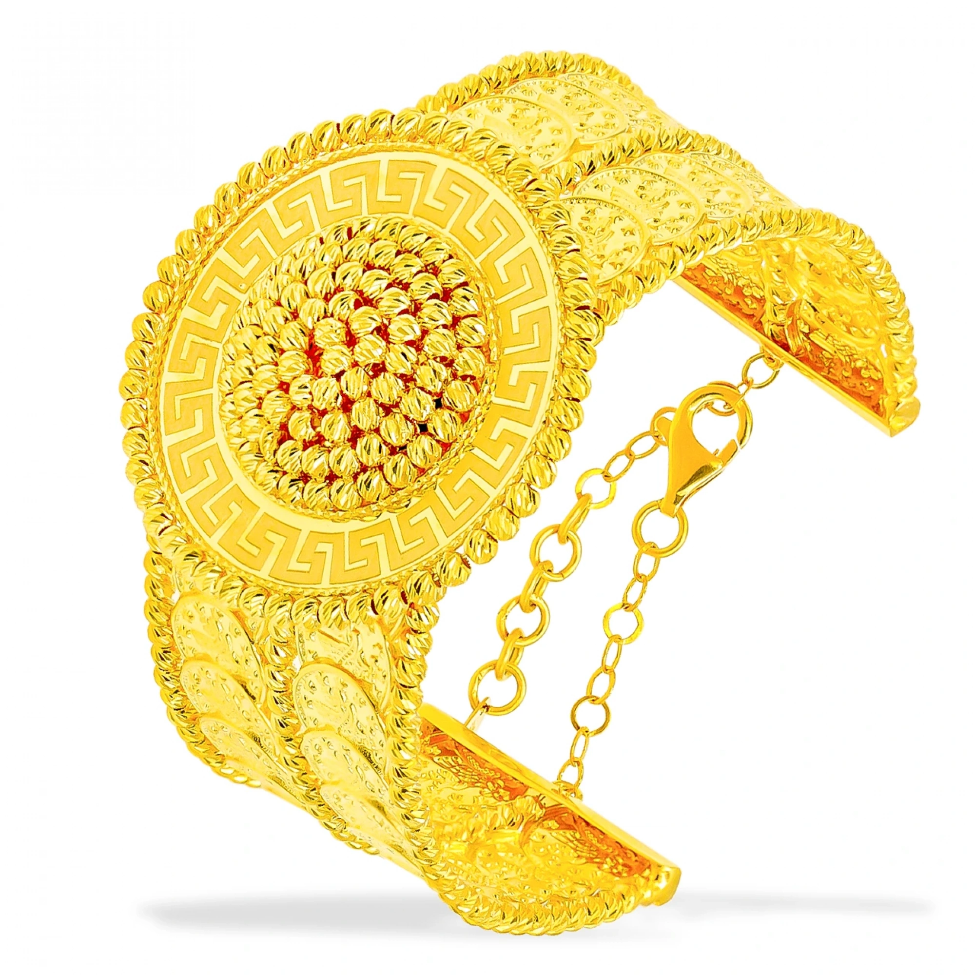 Dorika 22 Ayar Altın Kelepçe Bilezik