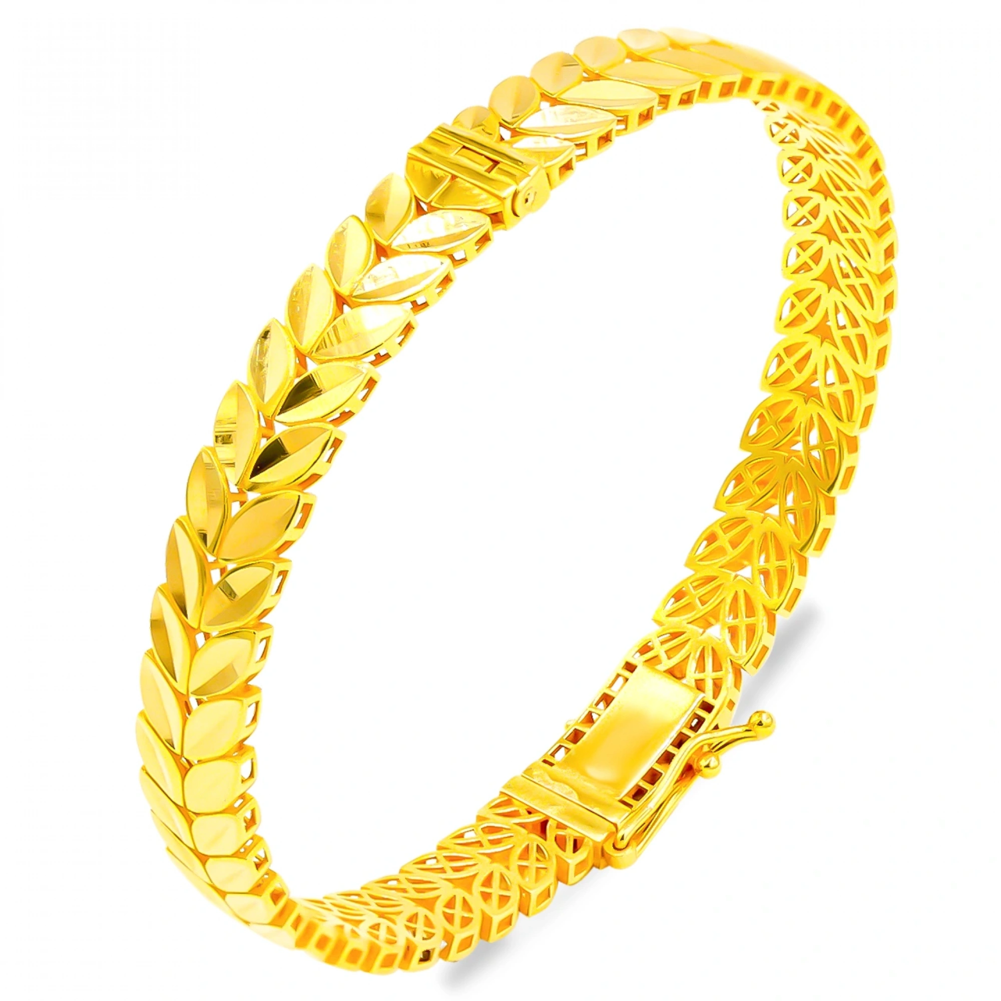 Başak 22 Ayar Altın Kelepçe Bilezik