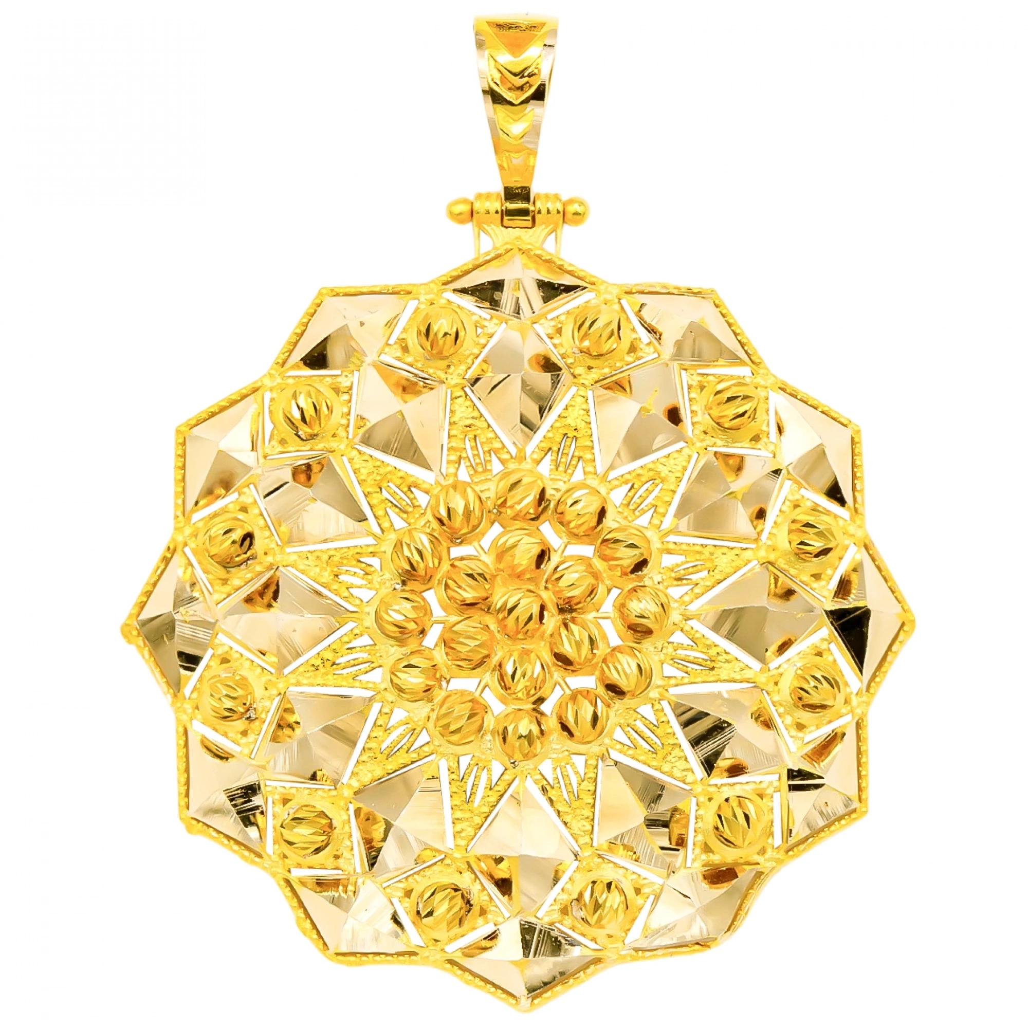 Dorika Işıltılı 14 Ayar Altın Kolye Ucu