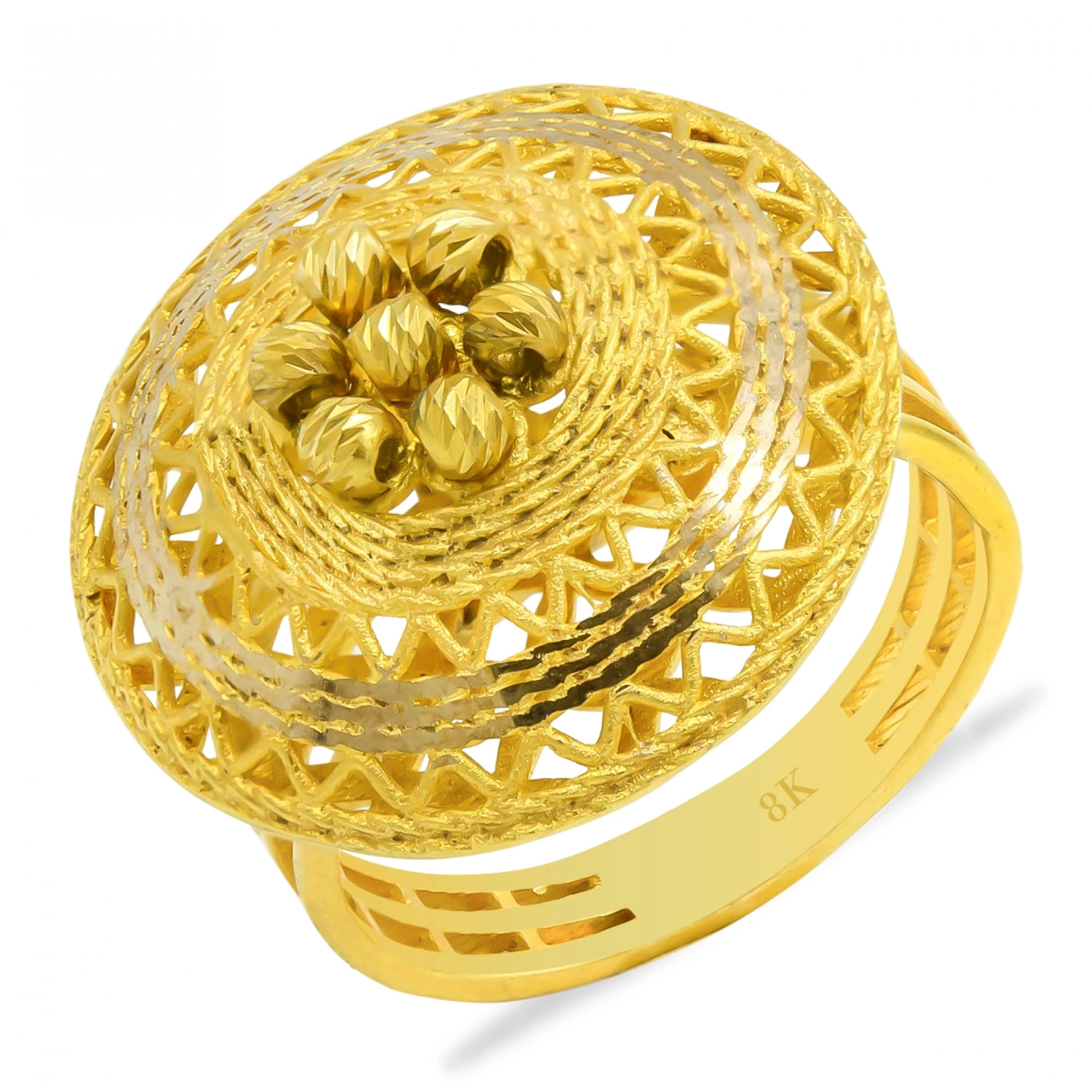 Dorika Kuleli 8 Ayar Altın Yüzük