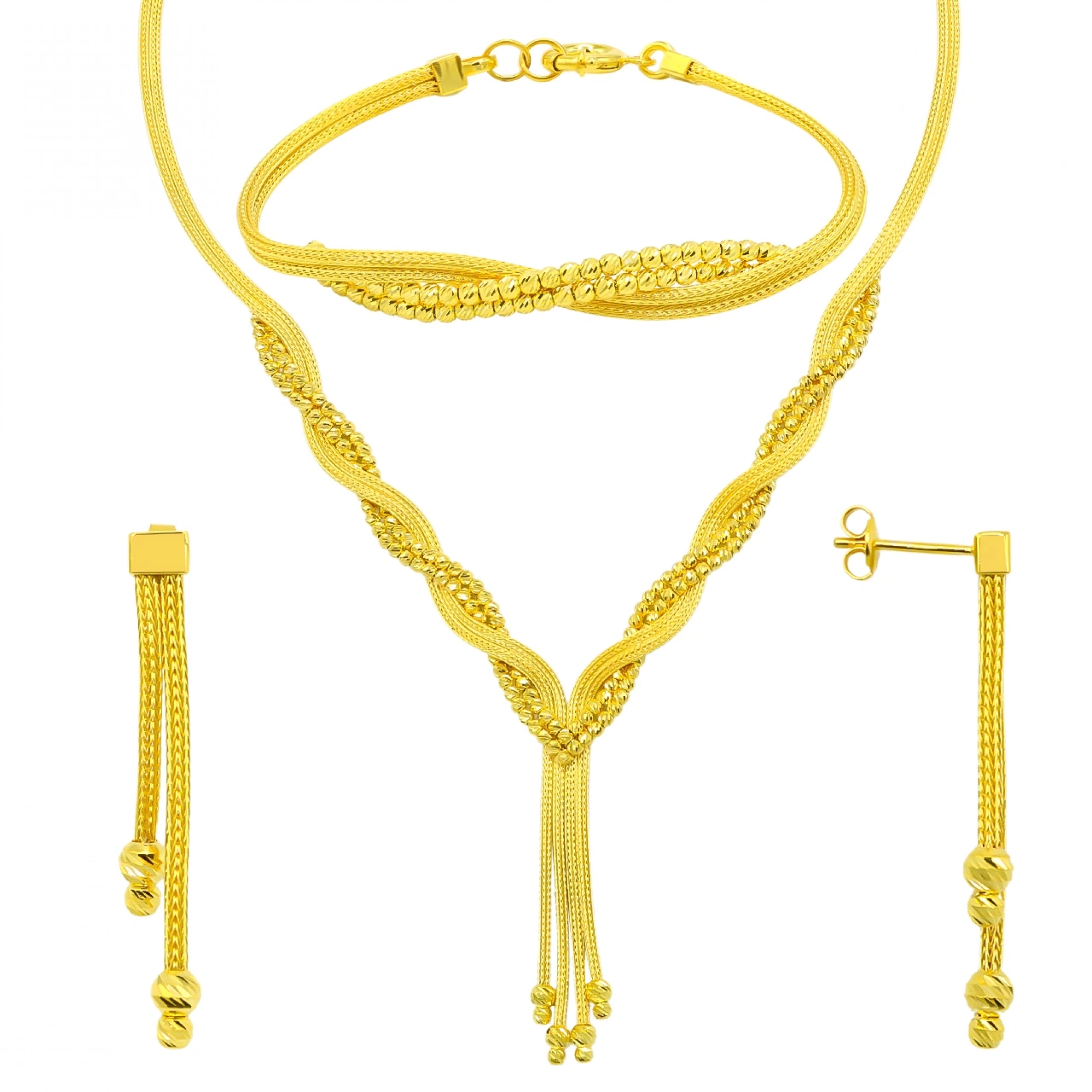 Dorika Örgü Model 8 Ayar Altın Set