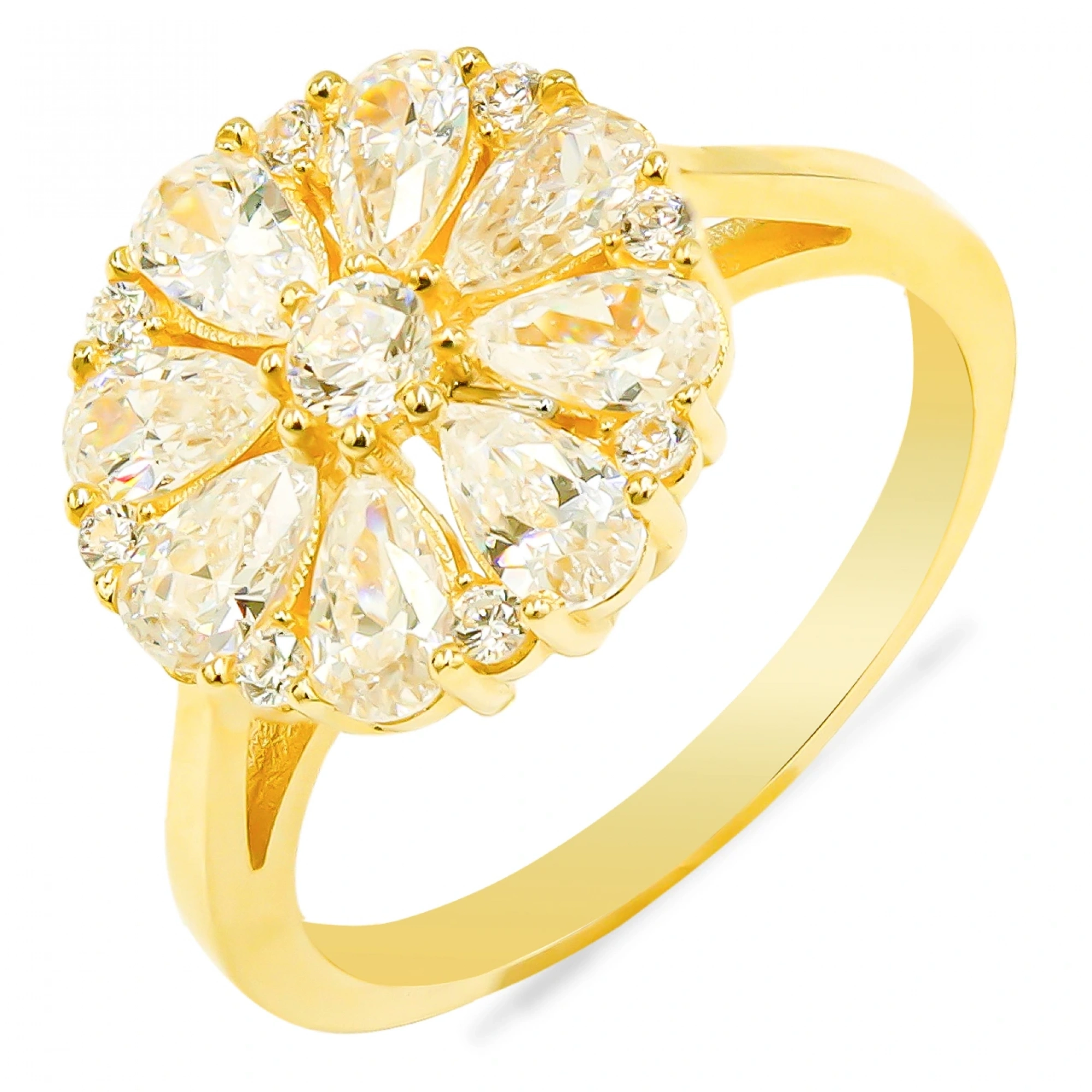 Dorika Oval 14 Ayar Altın Yüzük