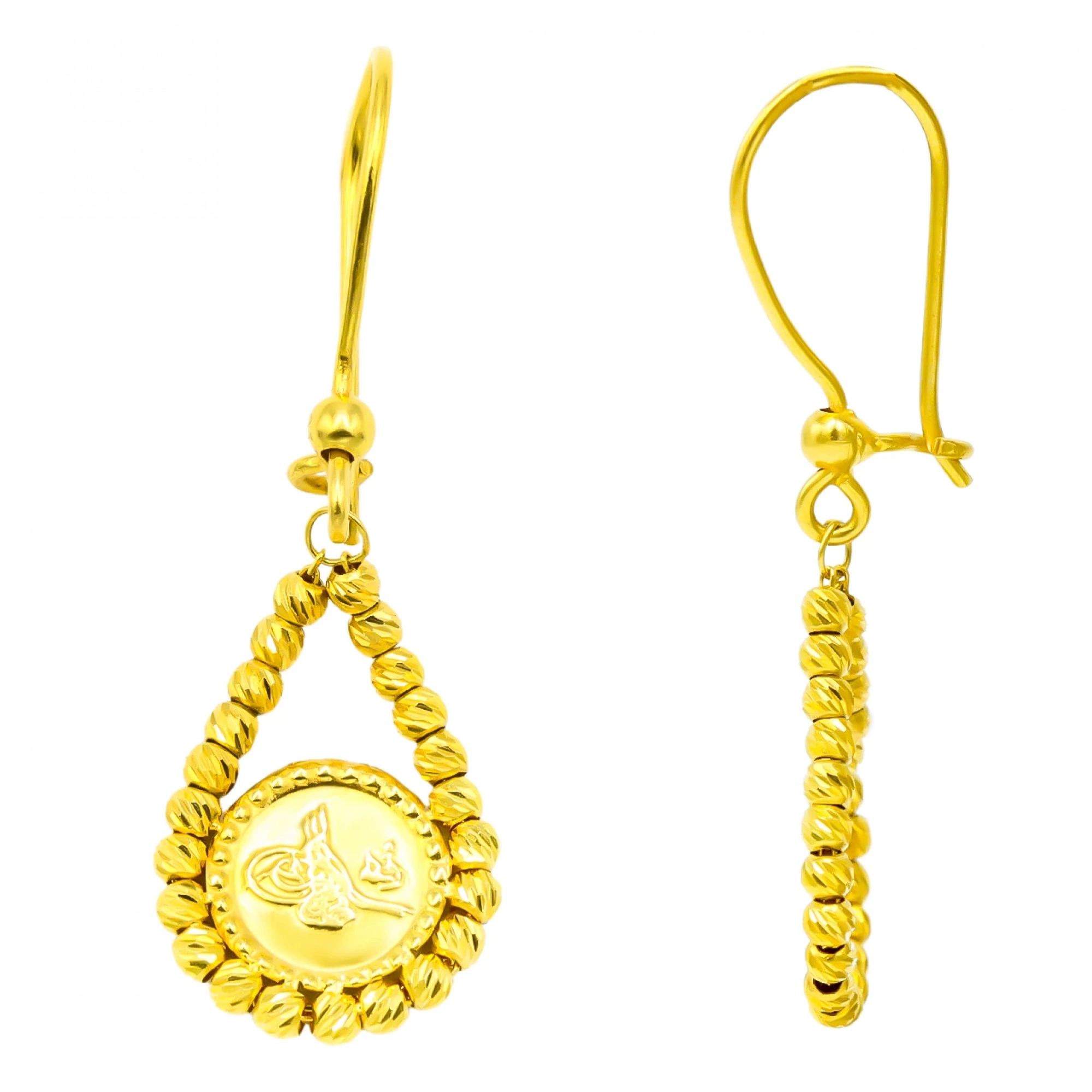 Dorika Reşat 22 Ayar Altın Küpe