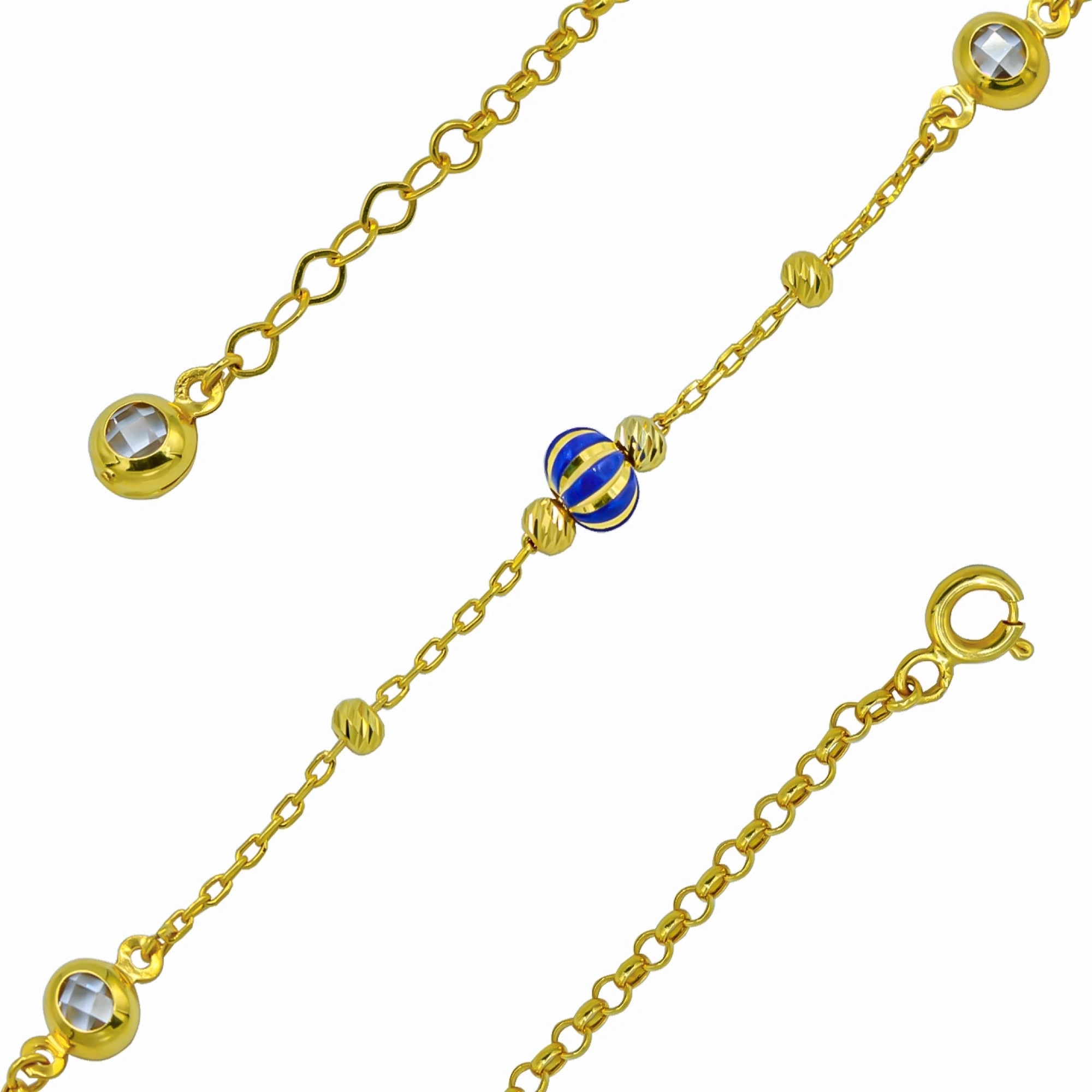 Dorika Toplu 14 Ayar Altın Bileklik